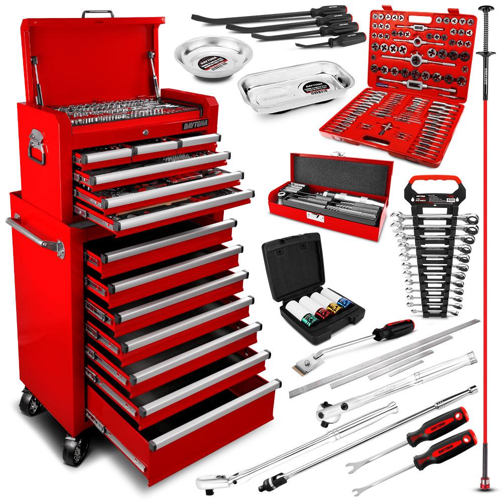 Daytona D520PSKIT 520pce Mechanical Tool Set With 6 Drawer Chest & 7 Drawer Roller Cabinet