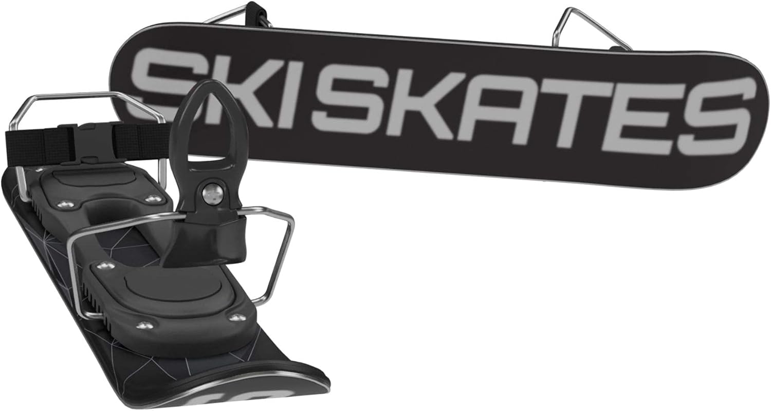Skiskates - Short Mini Ski Skates for Snow | Skating Skis Snowblades Skiboards | Ice Skates for Snow | Shortest Skis Ever