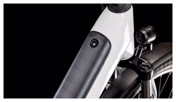 Cube Touring Hybrid One 625 Easy Entry Electric Hybrid Bike Shimano Cues 9S 625 Wh 700 mm Cotton White Grey 2025