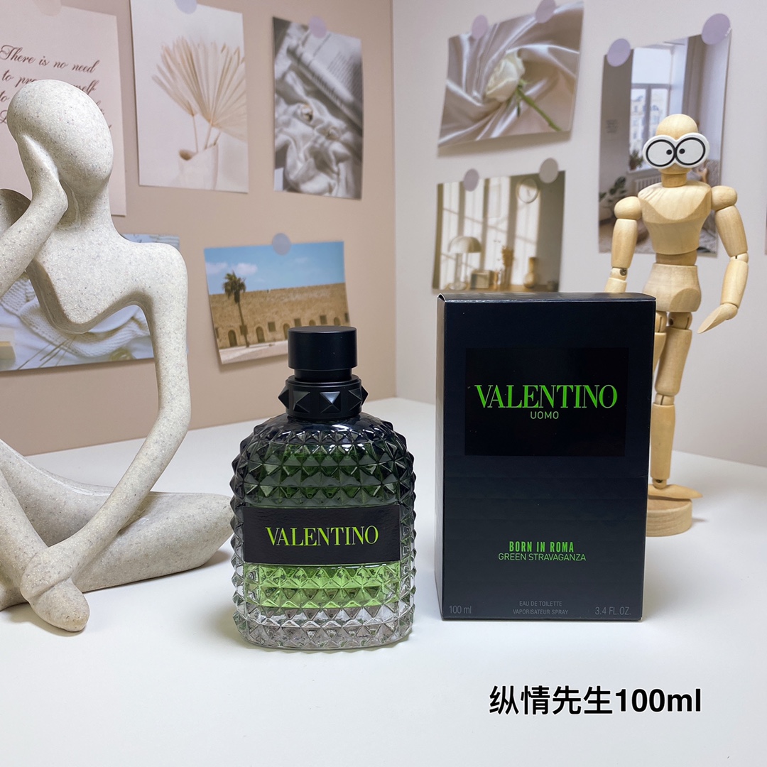D020：Valentino Born in Roma Uomo Green Stravaganza Eau de Toilette Spray 100ml