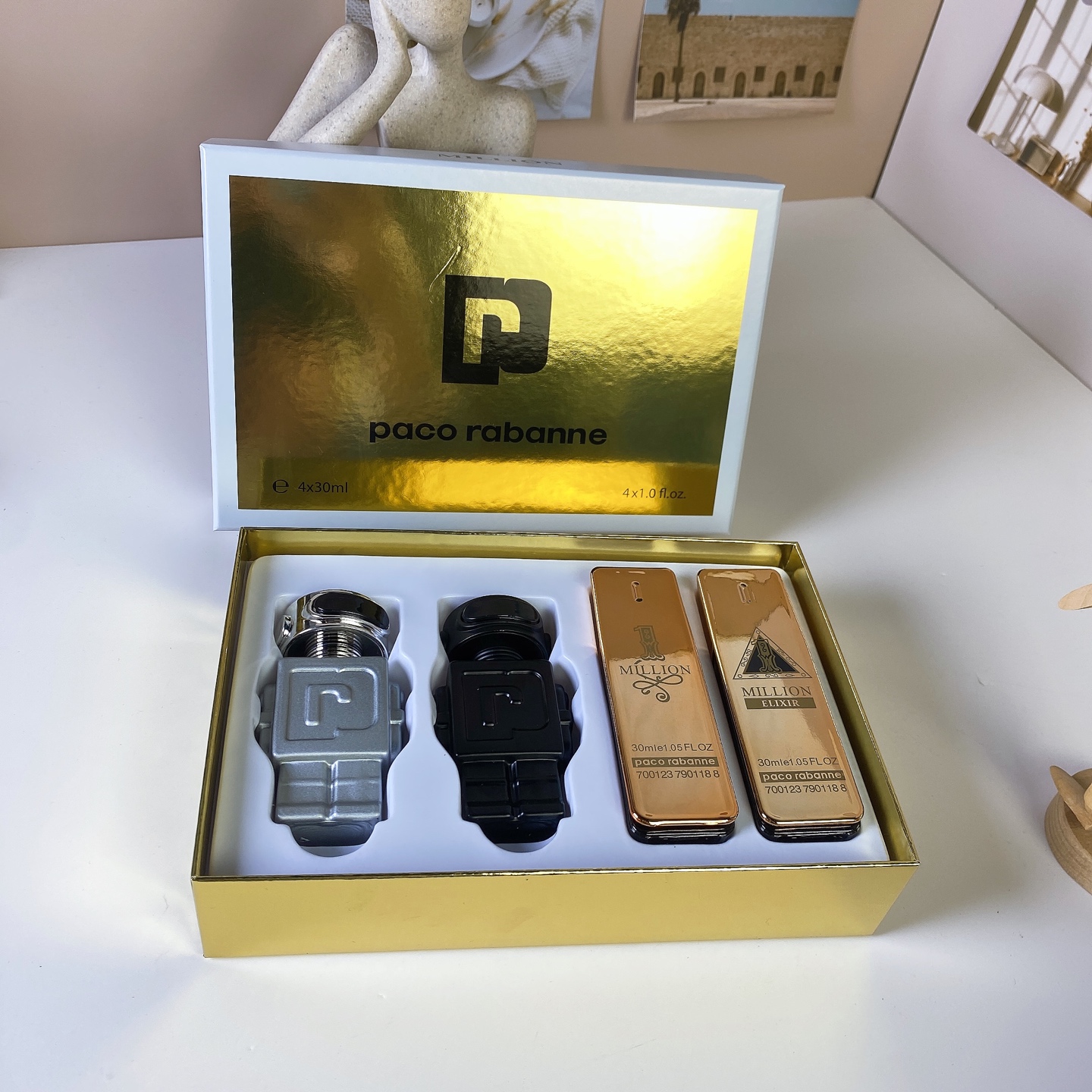 D116：Paco Rabanne 4-Piece 30ml Fragrance Gift Set (4×30ml)