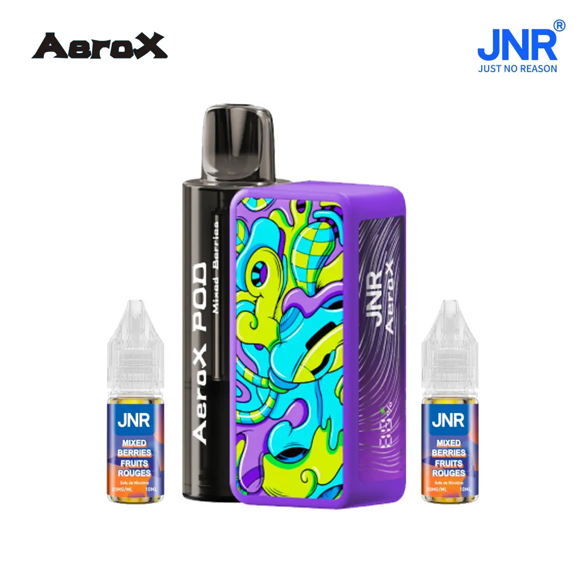 JNR AeroX 32000 Puffs - Kit Pod Remplissable et Rechargeable