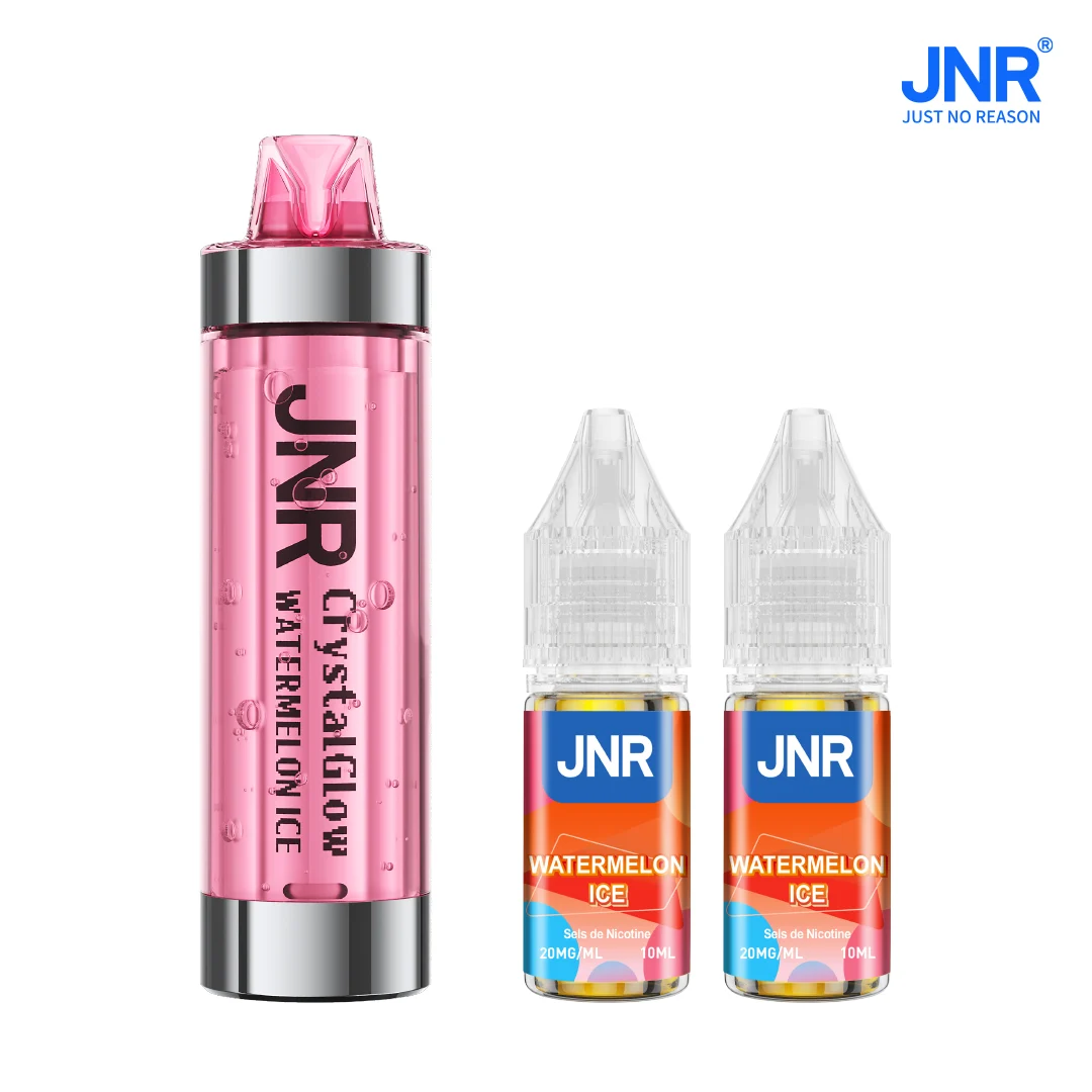 JNR Crystal Glow 33K Puffs - Kit Pod Remplissable et Rechargeable