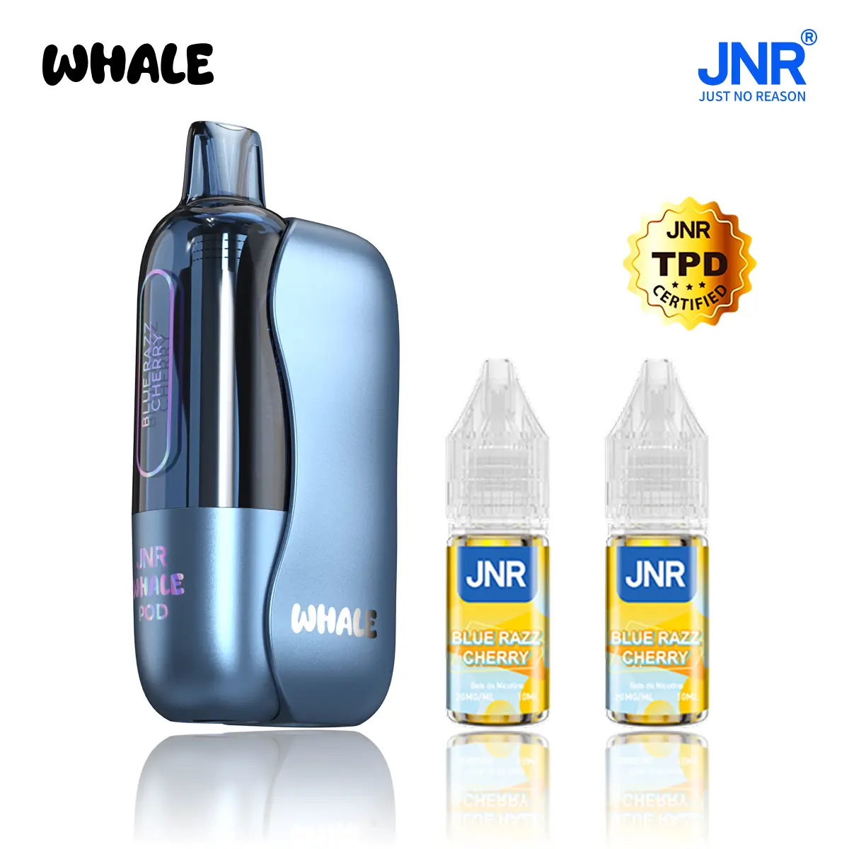 JNR Whale 38K Puffs - Kit Pod Pré-rempli et Rechargeable - JNR Official FR