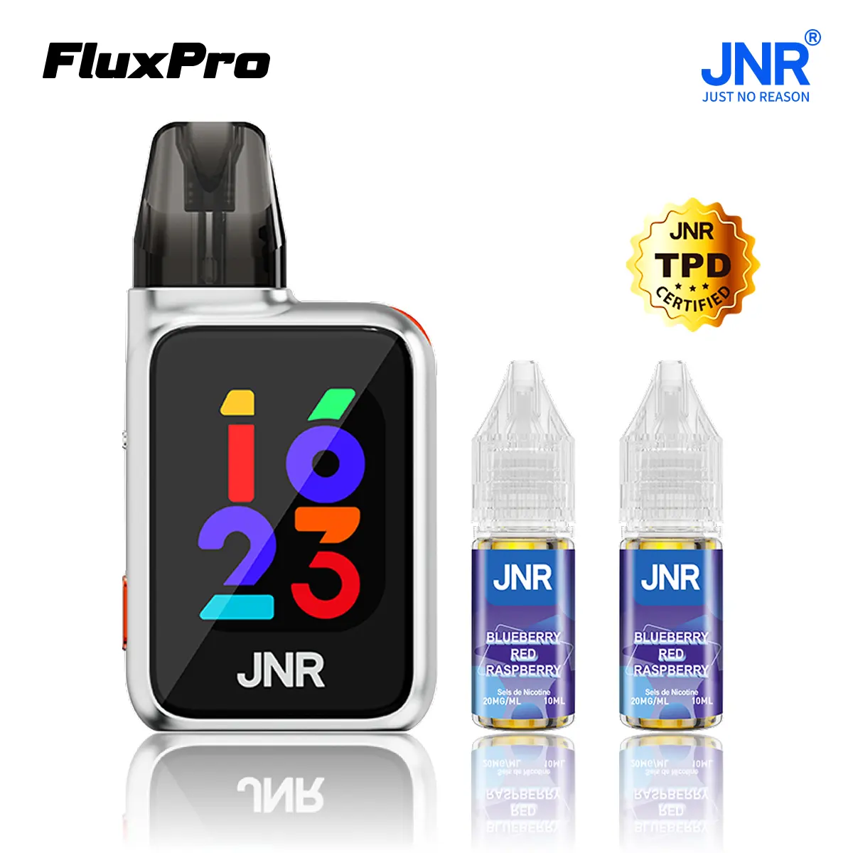 JNR Flux Pro 32000 Puffs - Kit Pod Intelligent et Remplissable - JNR Official FR
