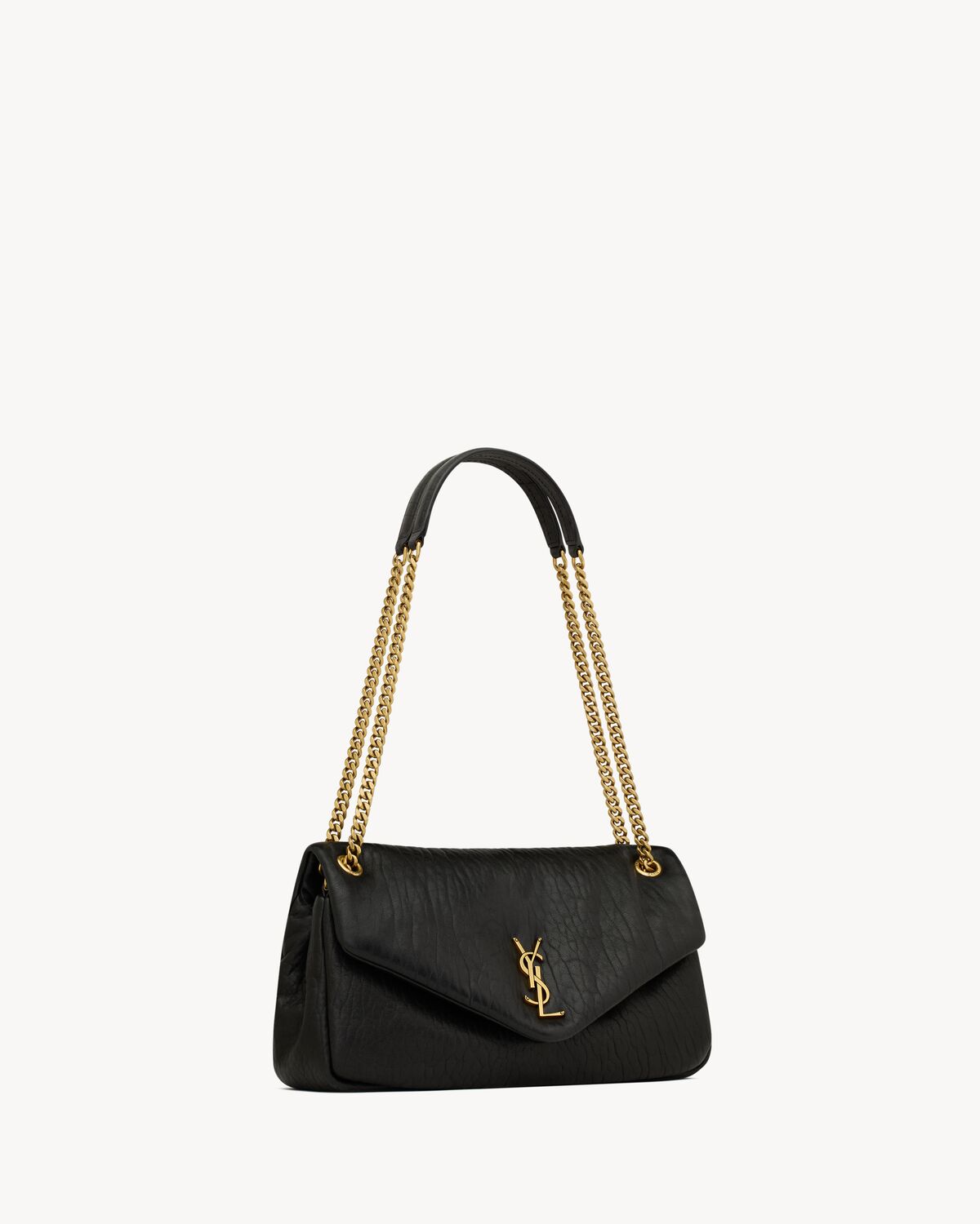 YSL CALYPSO Medium in Grained Lambskin