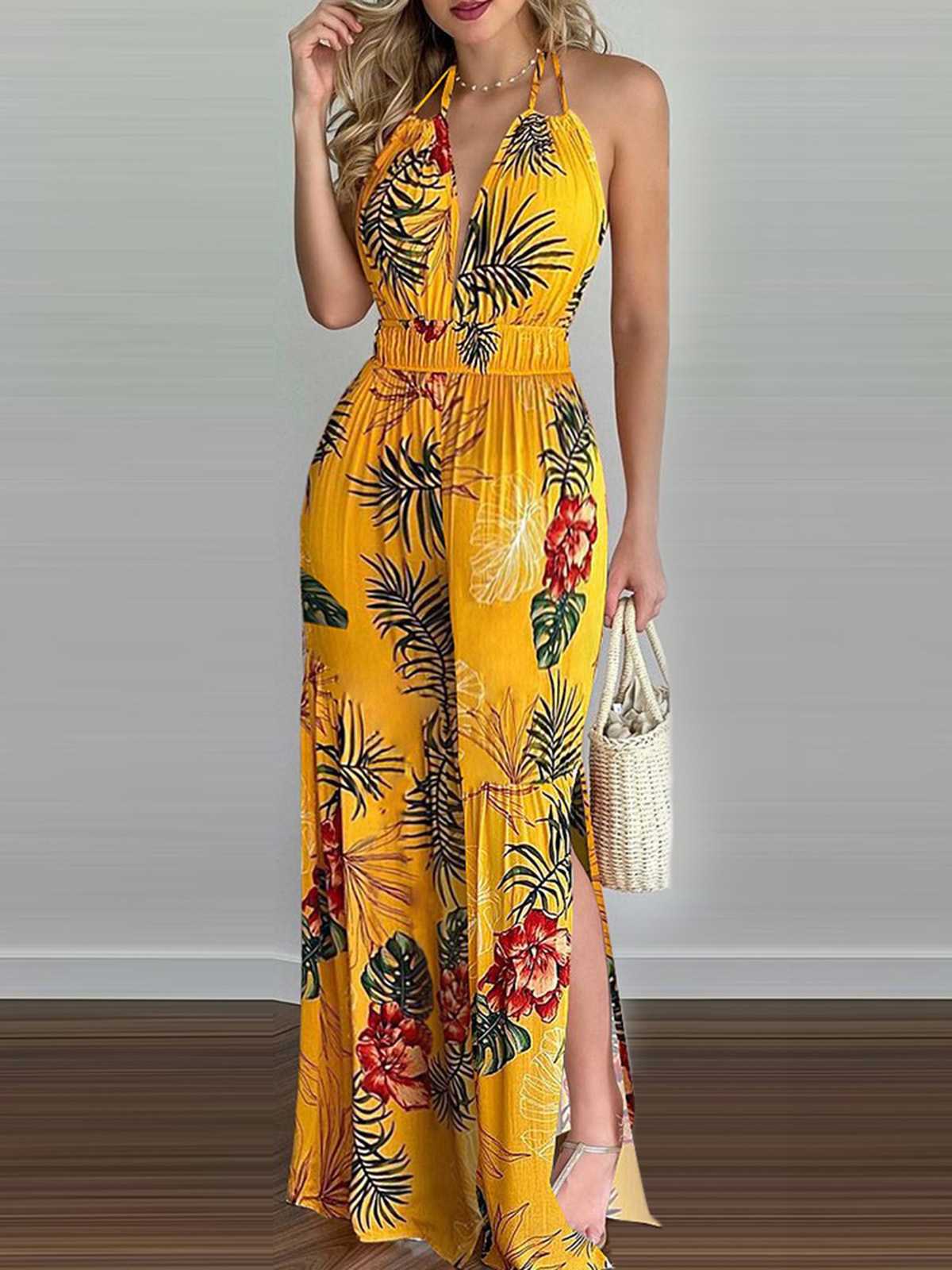 Digital Printing Colorful Jumpsuit
