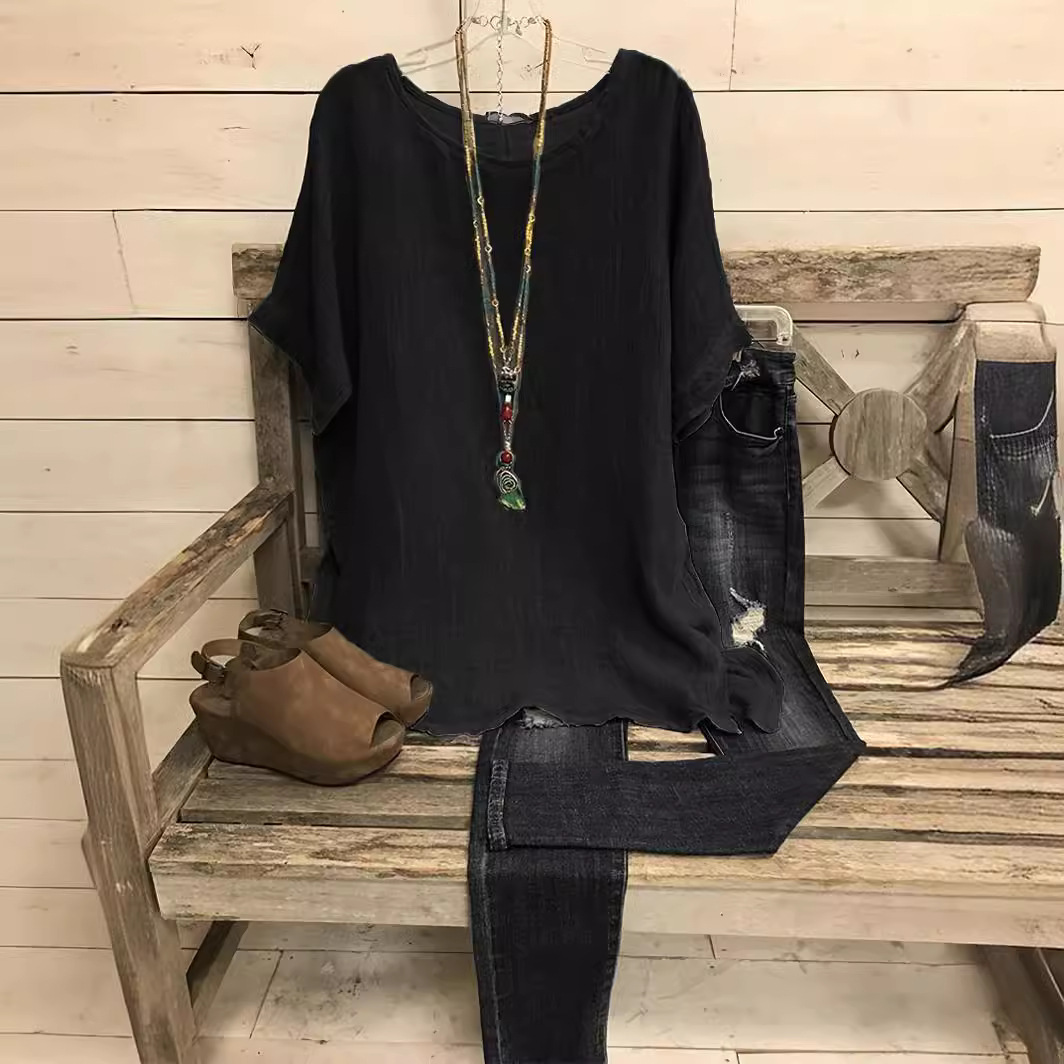 Fashion Multicolor Solid Color Top