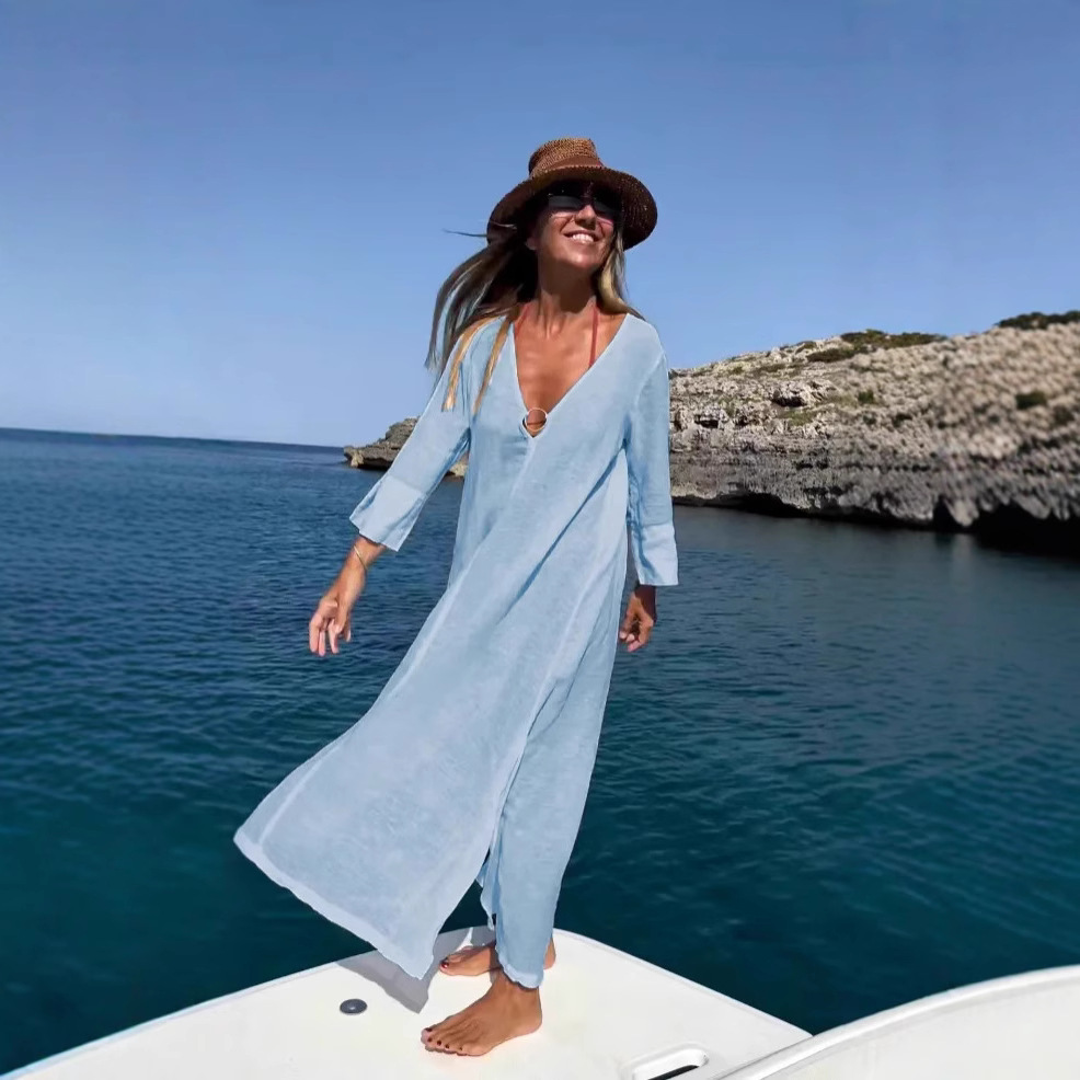 Loose Casual Beach Sunscreen Dress