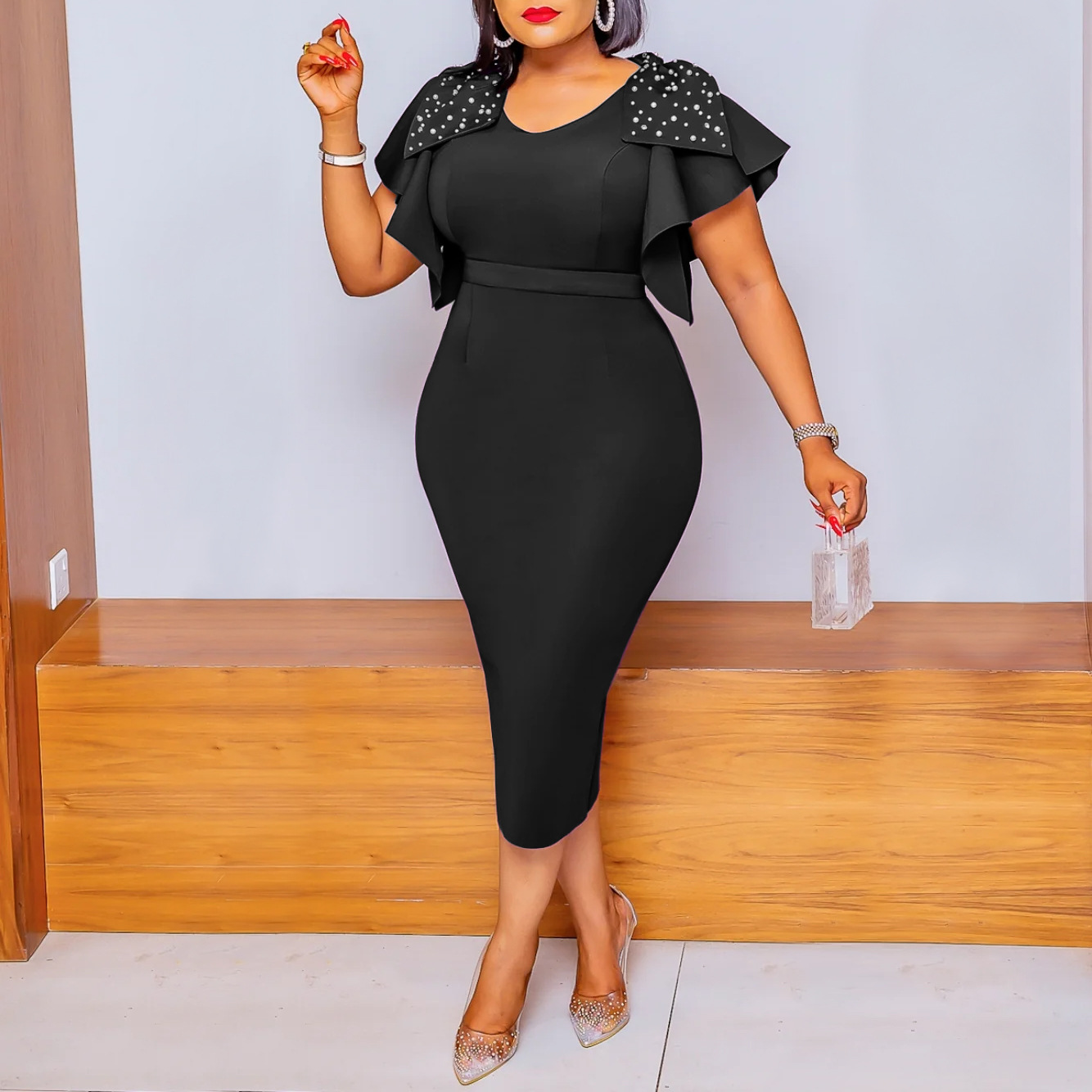 Fashion Ruffles Dress Dress