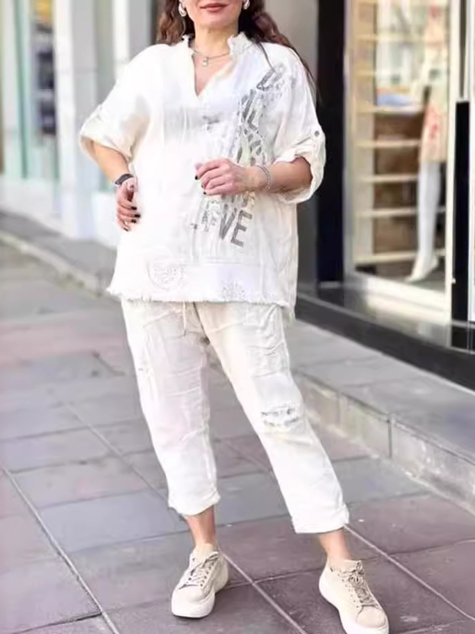 Casual Fashion Printing Suit