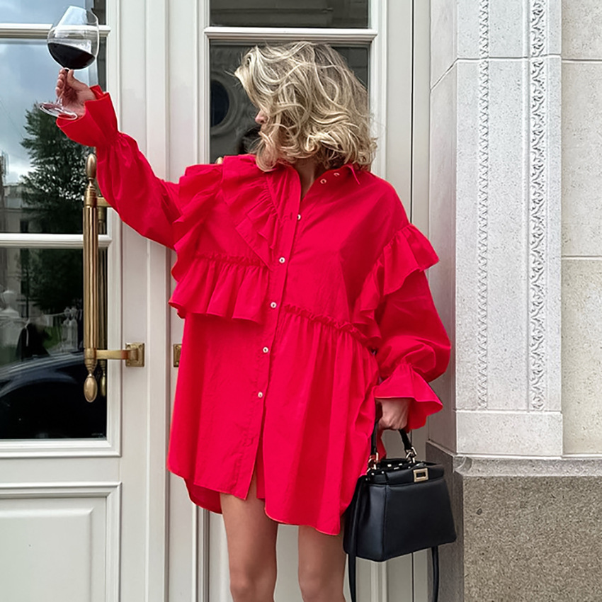 Long Sleeve Casual Fashion Loose Dress