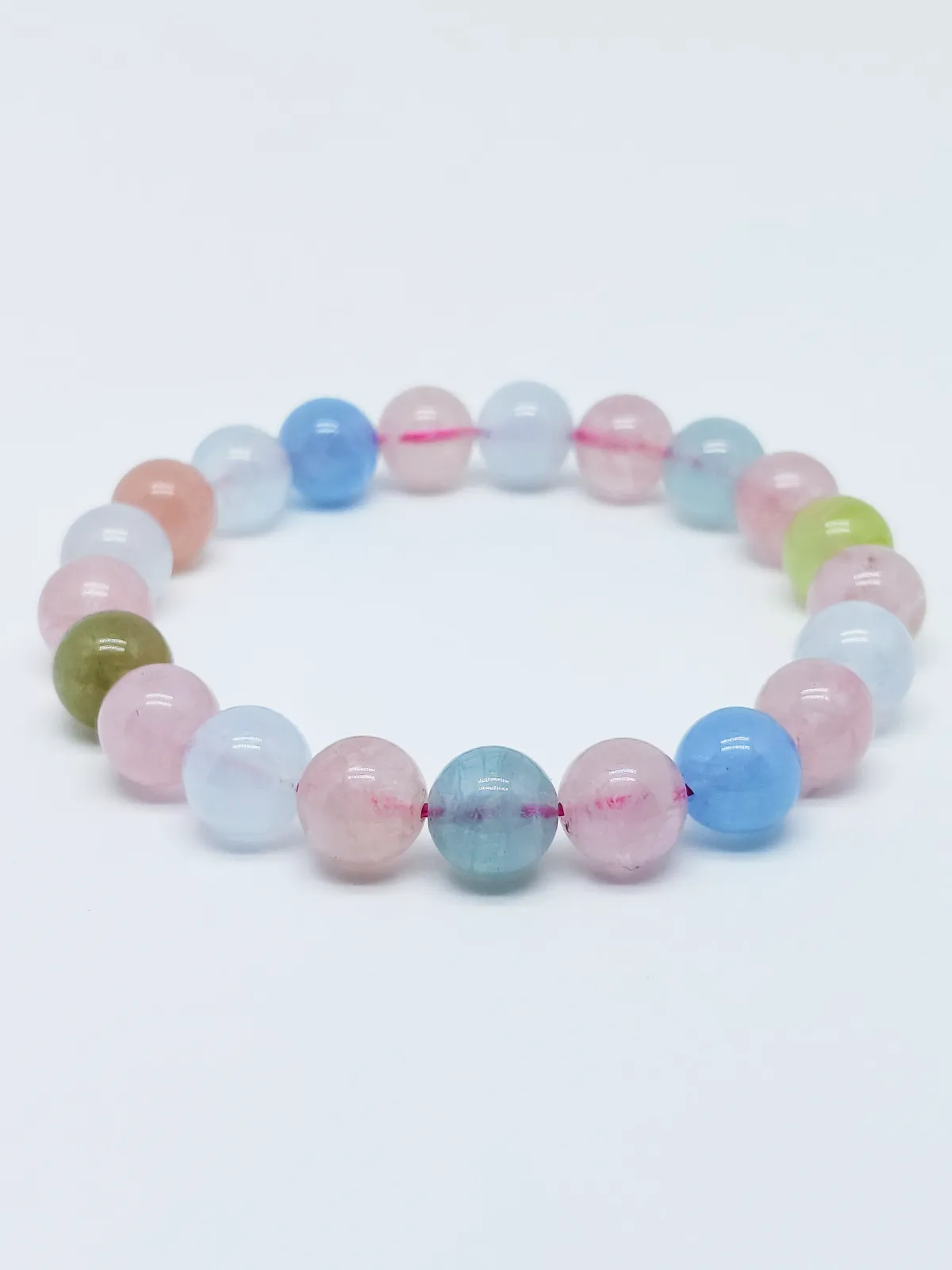 Morganite Bracelet - MOE00004 - 9.5mm