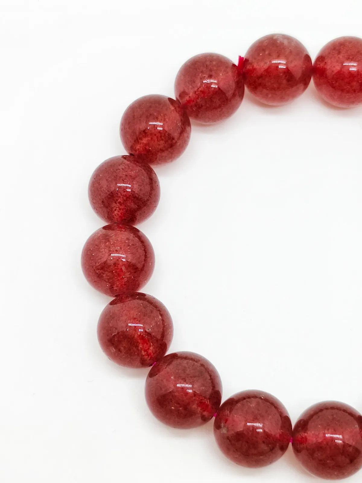 Strawberry Quartz Bracelet - CMJ00002 - 12.2mm
