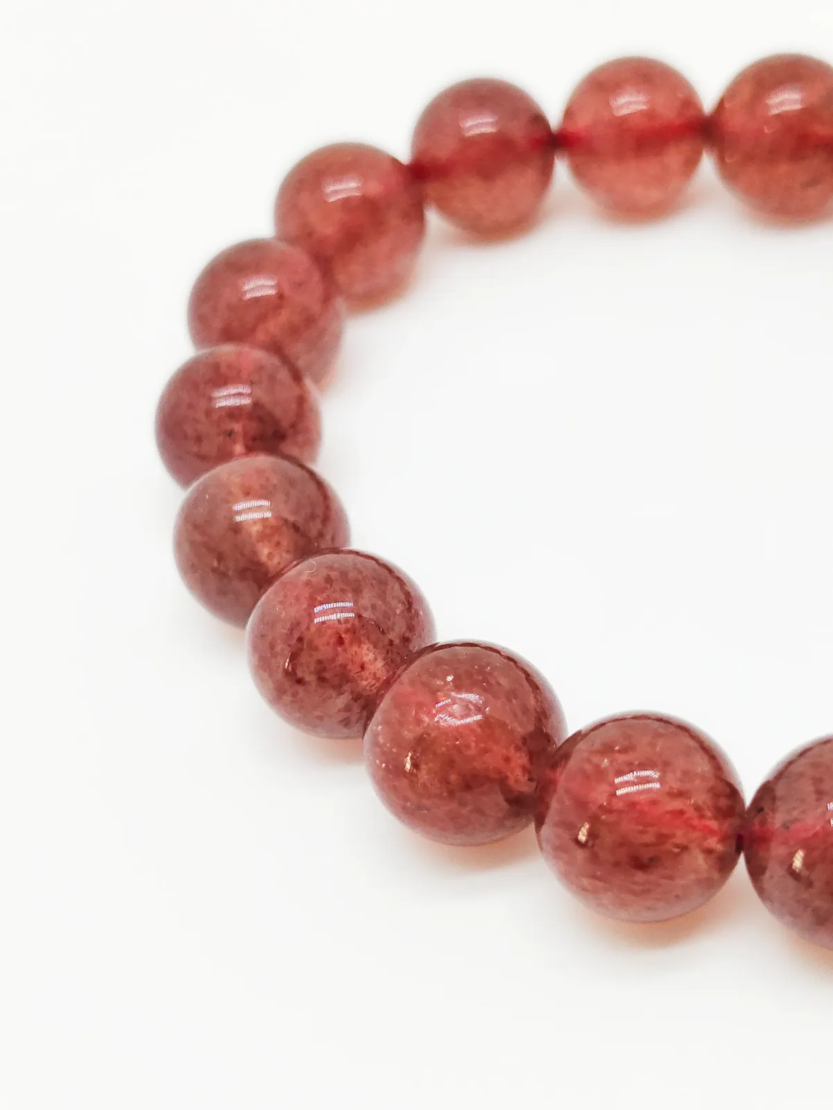 Strawberry Quartz Bracelet - CMJ00004 - 11mm