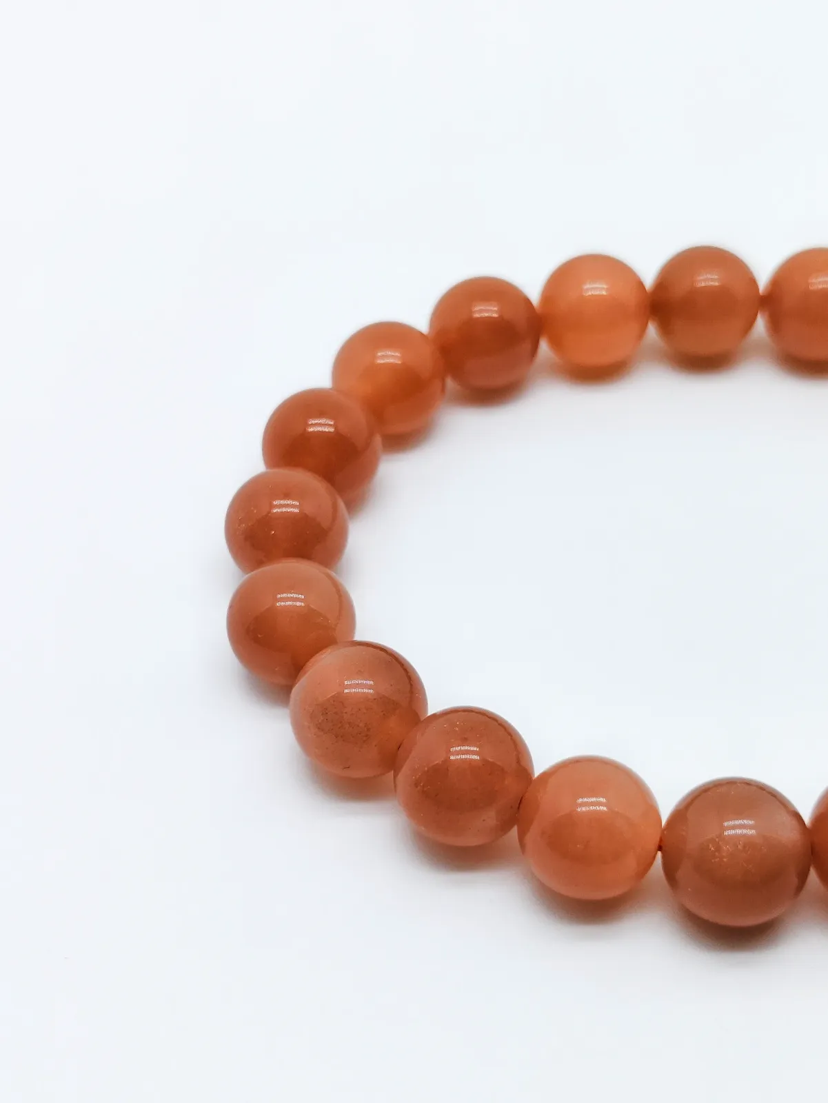 Orange Moonstone Bracelet - MO00001 - 10mm