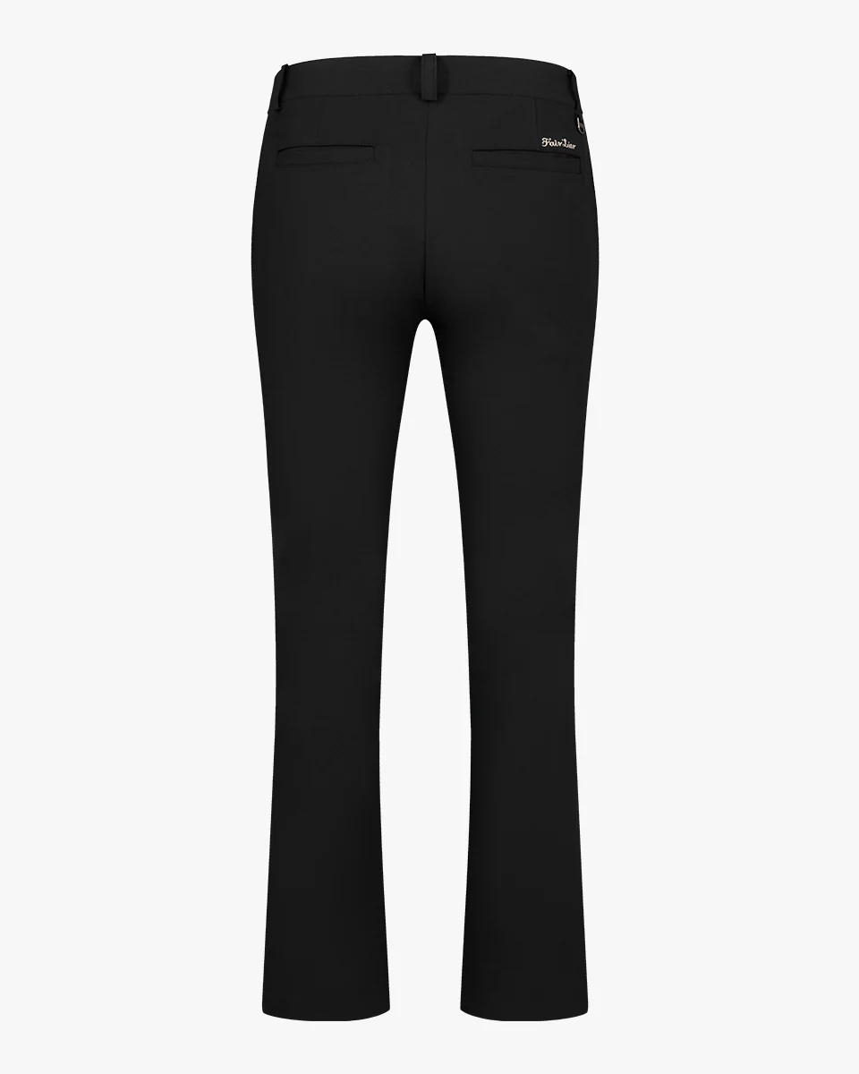 Ribbon Pocket Bootcut Pants (Black)