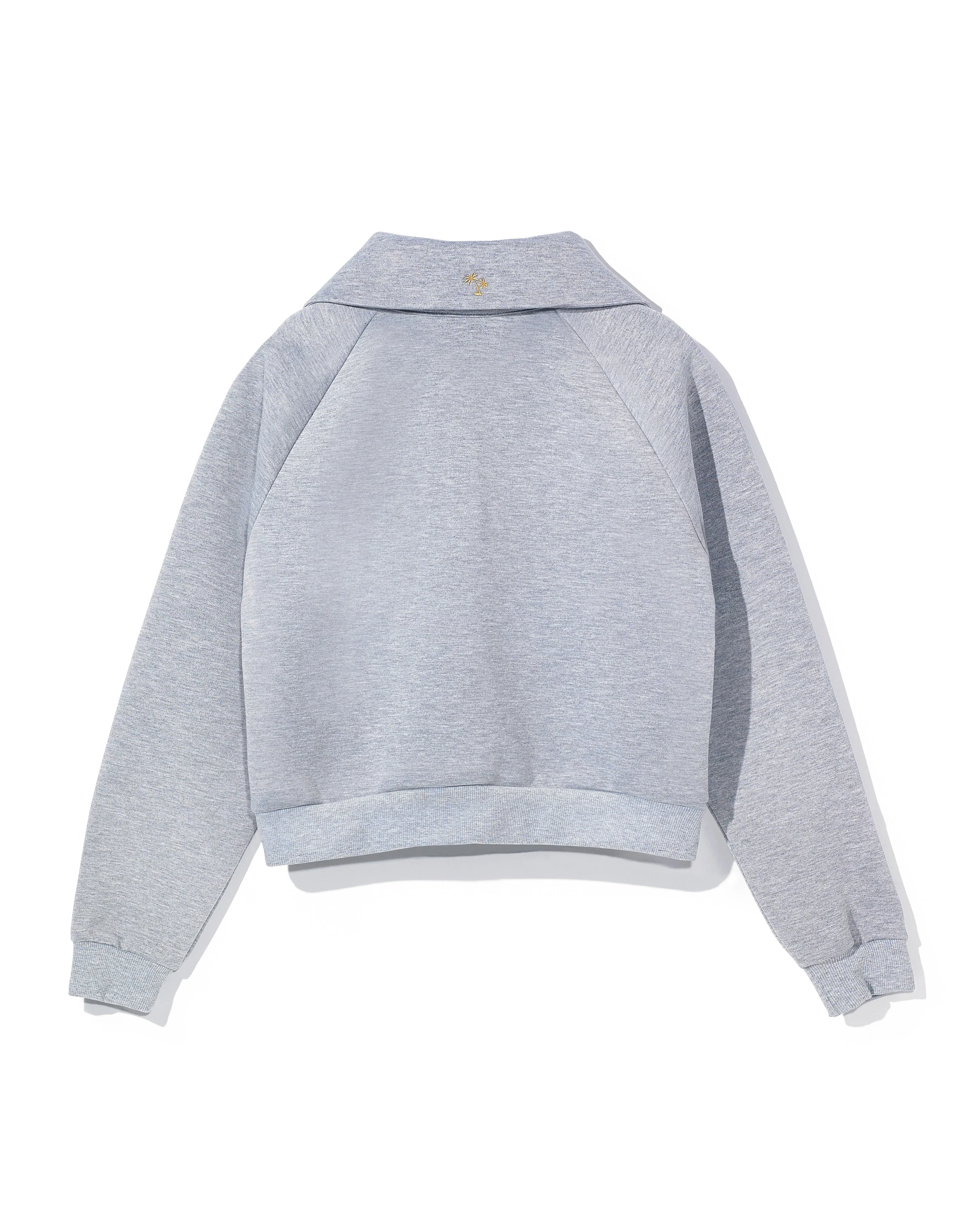 [FLC] FLC ESSENTIAL QUARTER ZIP PULLOVER (Melange Grey)