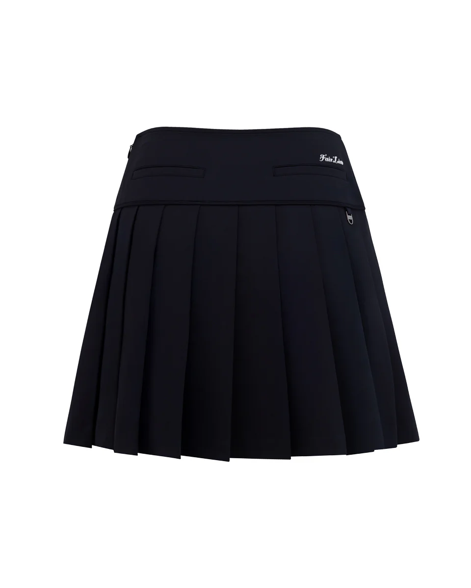 Fair Liar Performance Pleated Skirt (Black)