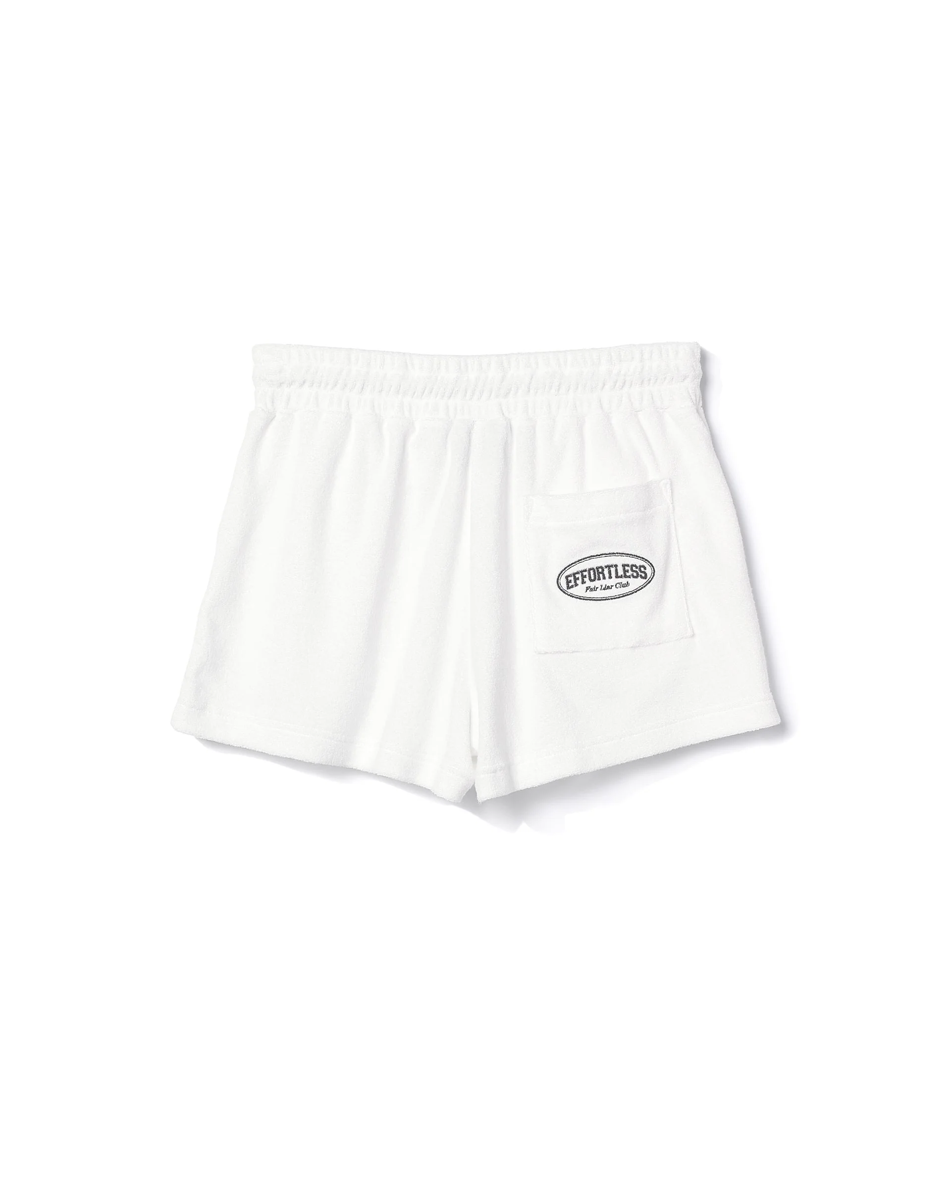 FLC Effortless Terry Shorts (White)