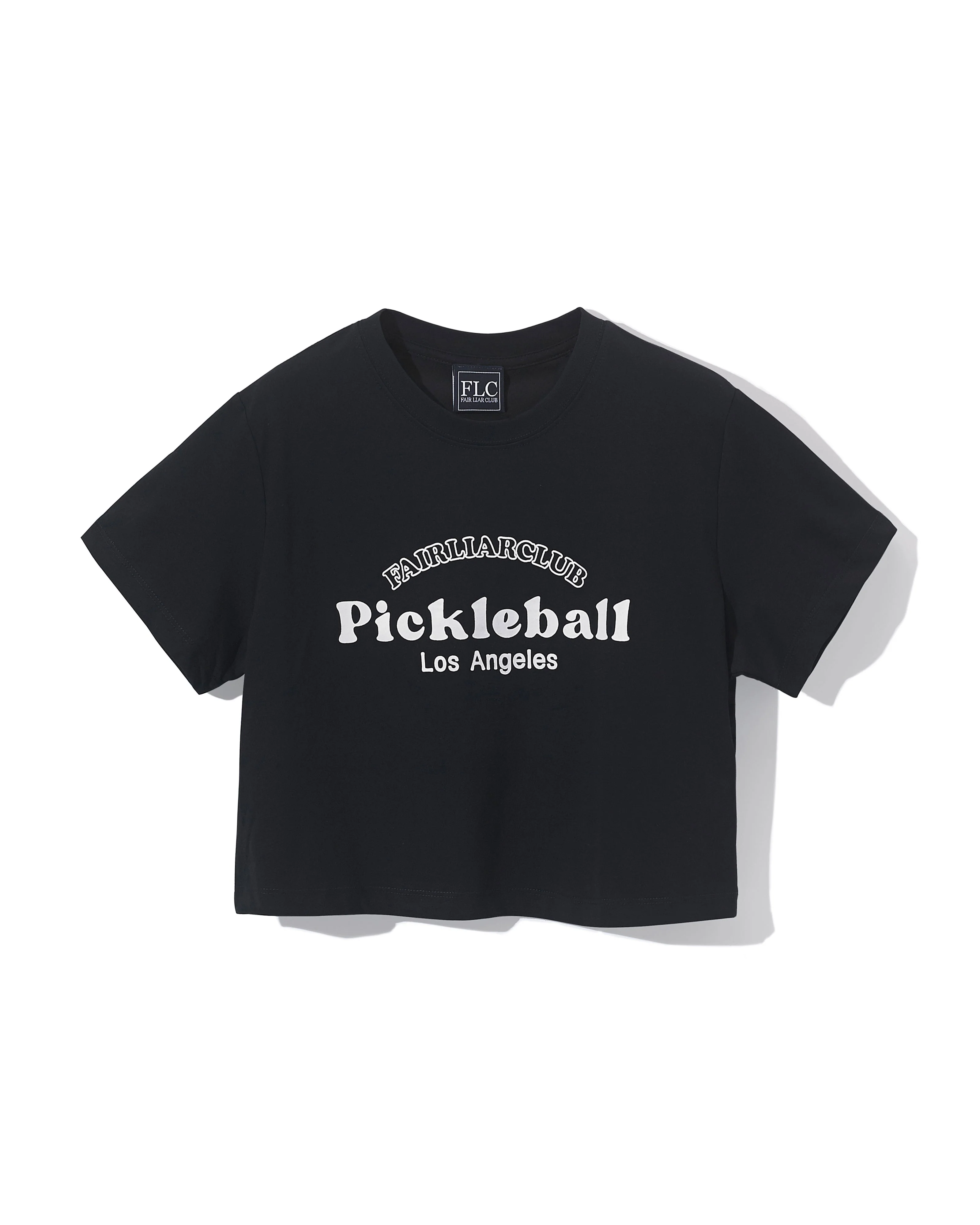 [FLC] PICKLEBALL CROPPED T-SHIRT (Black)