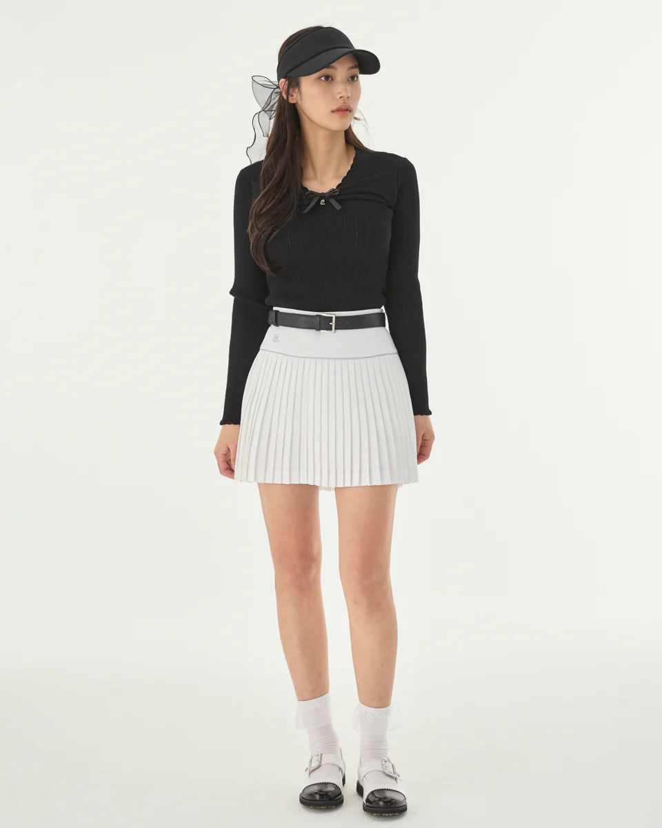 Ribbon Shirring Knit (Black)