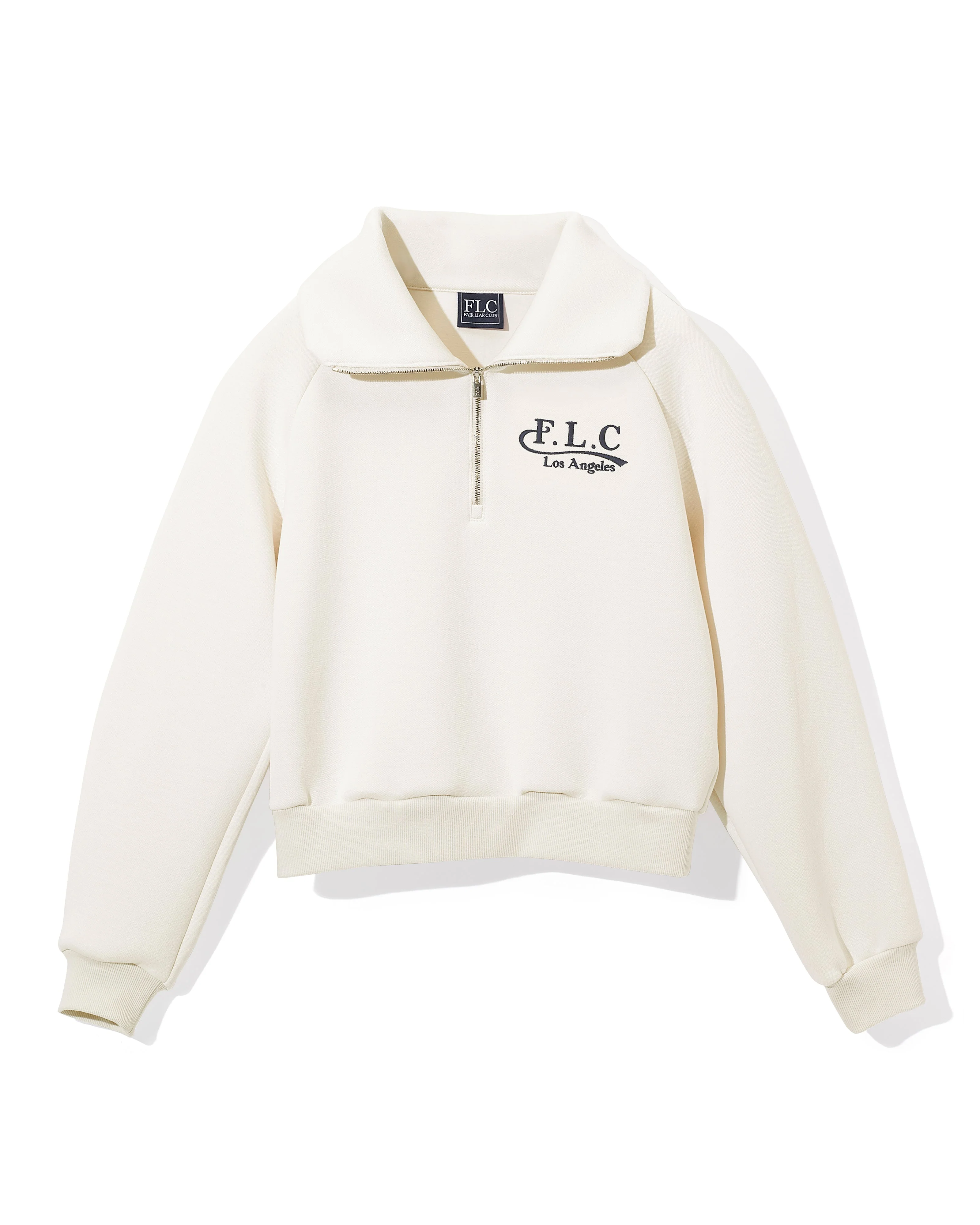 [FLC] FLC ESSENTIAL QUARTER ZIP PULLOVER (Cream)