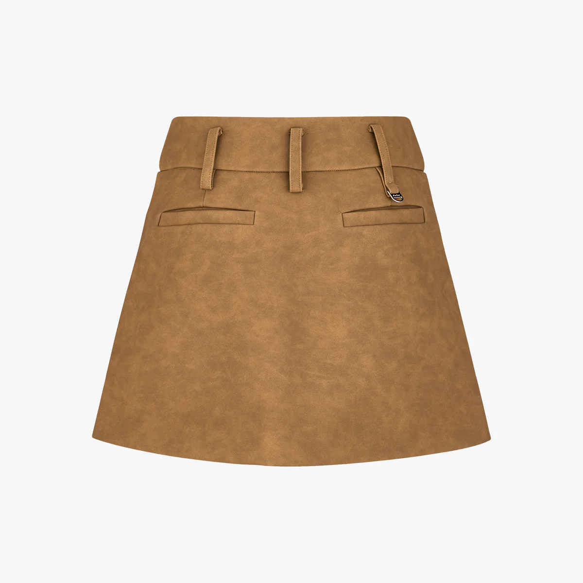 Suede Bonded Skirt (Brown)