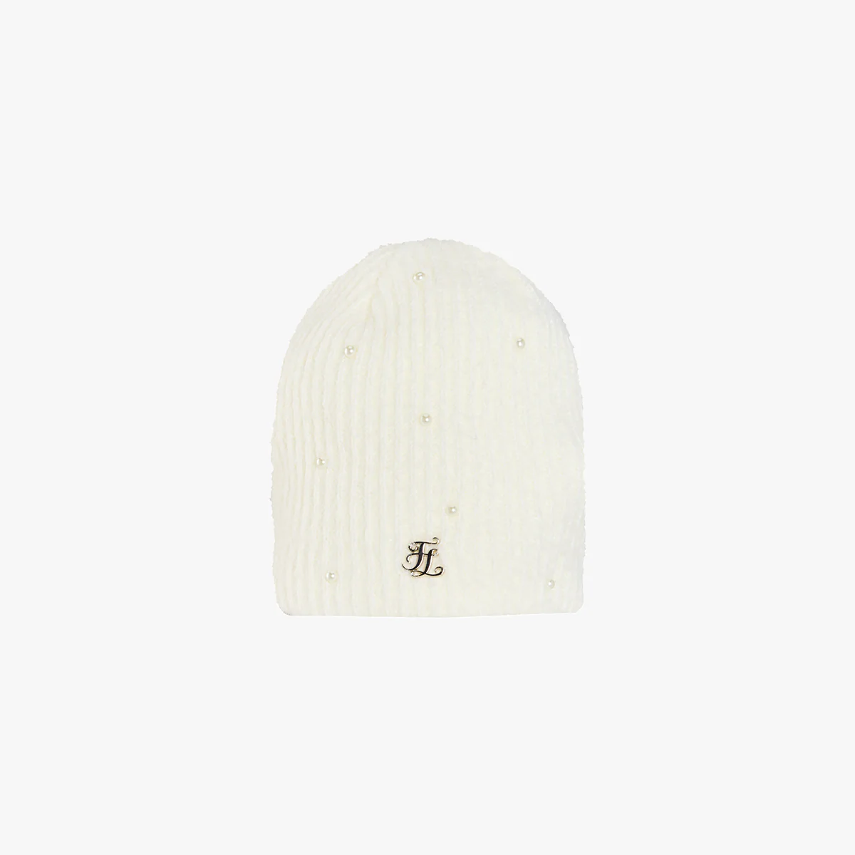 Pearl Knitted Beanie (Ivory)