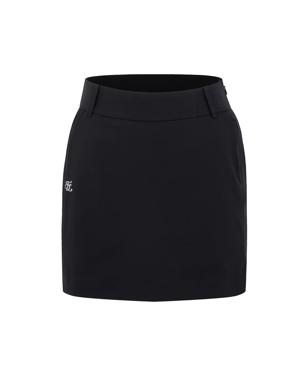 Back Band Hline Skirt (Black)