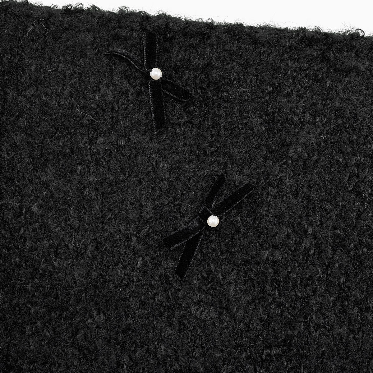 Furry Knit Baraclava (Black)