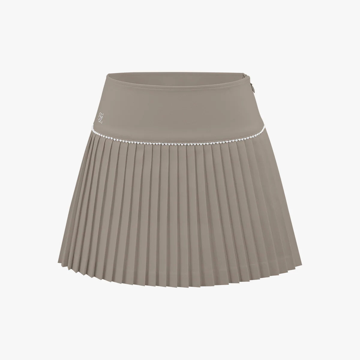 [FL Sig] Pearl Flared Pleats Skirt (Cocoa)