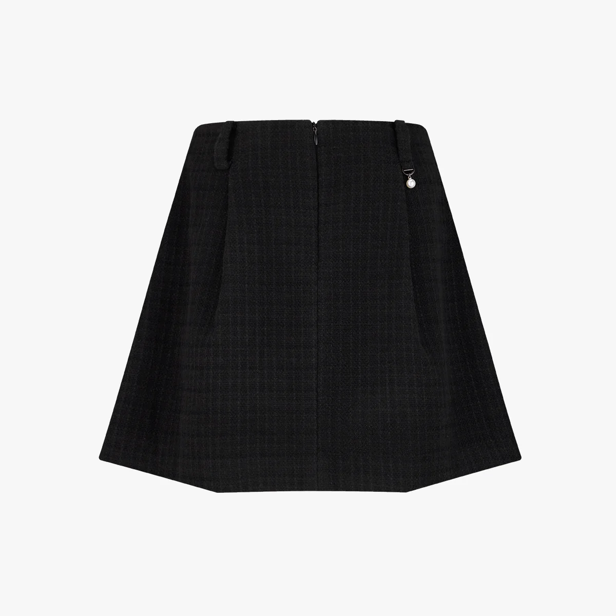 Tweed Balloon Skirt (Black)