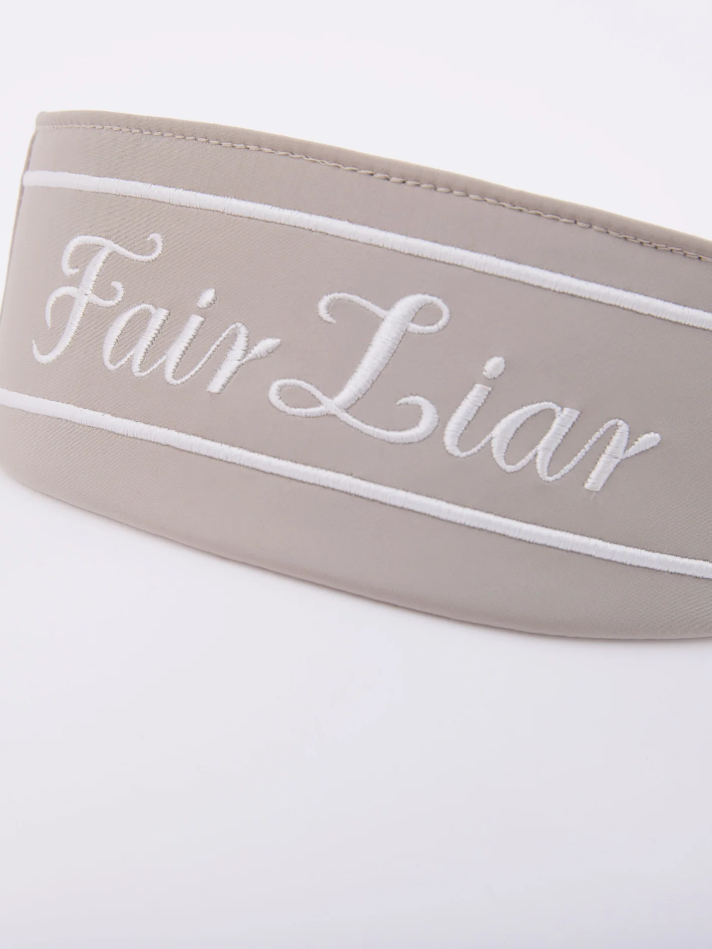 Logo Embroidered Visor (Beige)