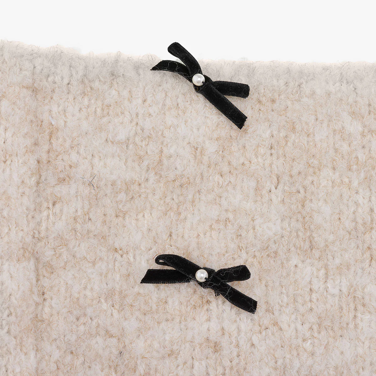 Furry Knit Baraclava (Beige)