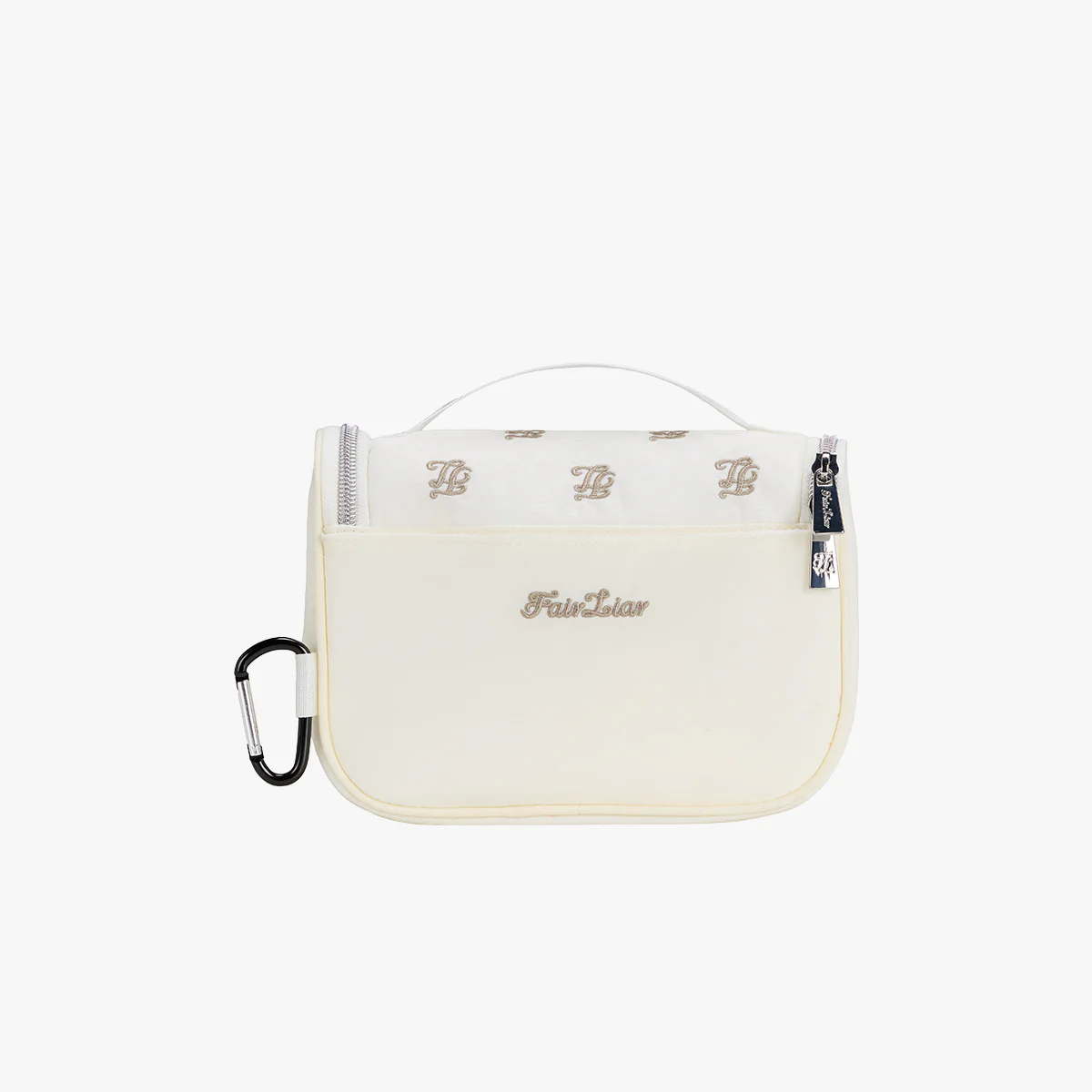 Logo Quilted Cart Pouch (White)