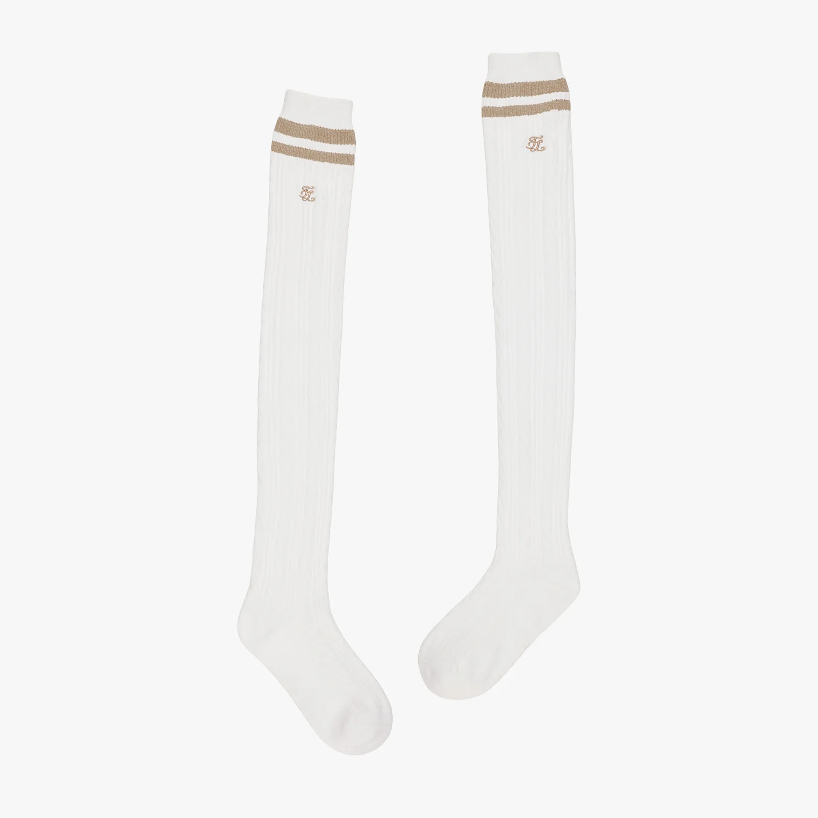 Cable Knee-socks (Ivory)