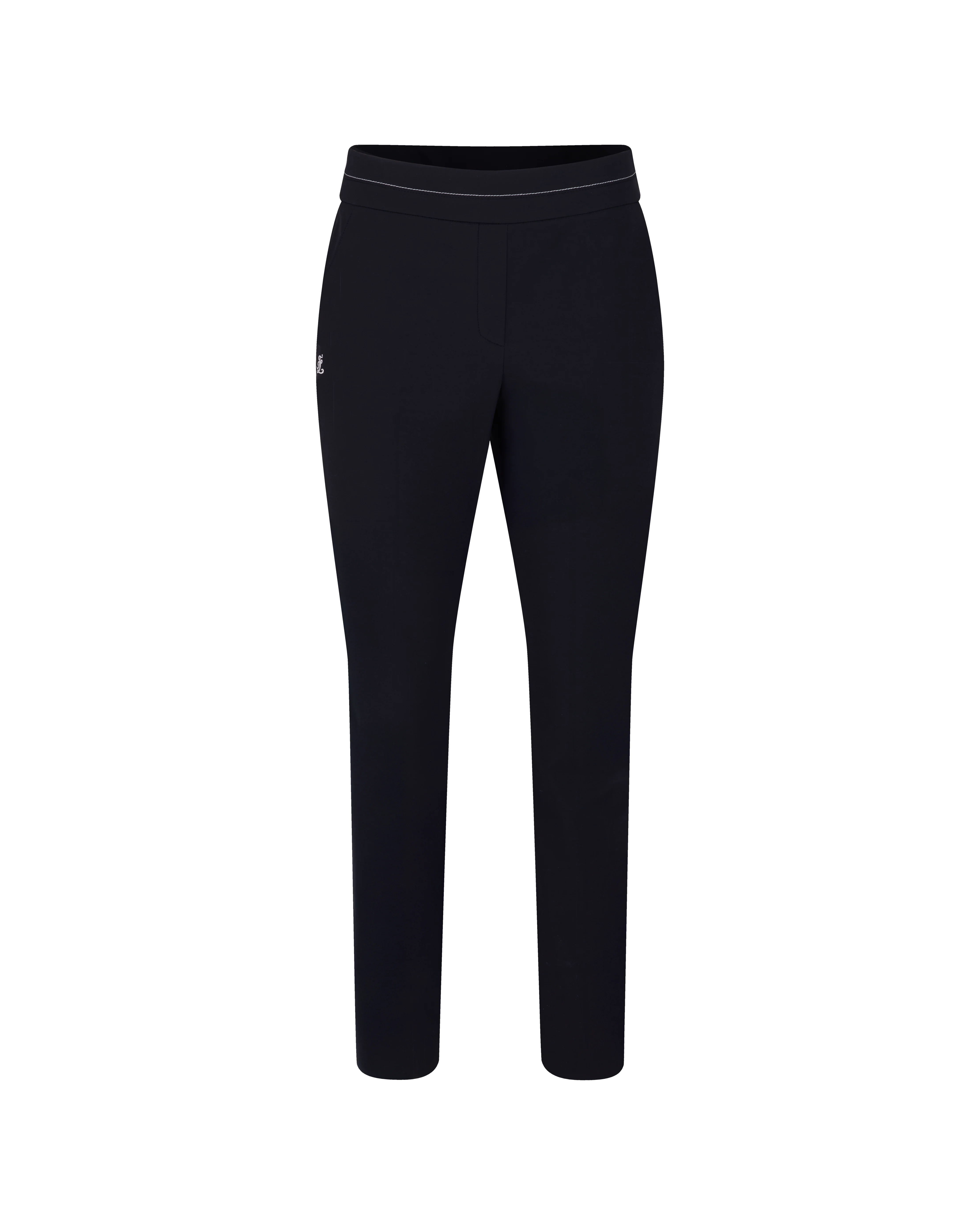 High Waist Stretch Bootcut Pants (Black)