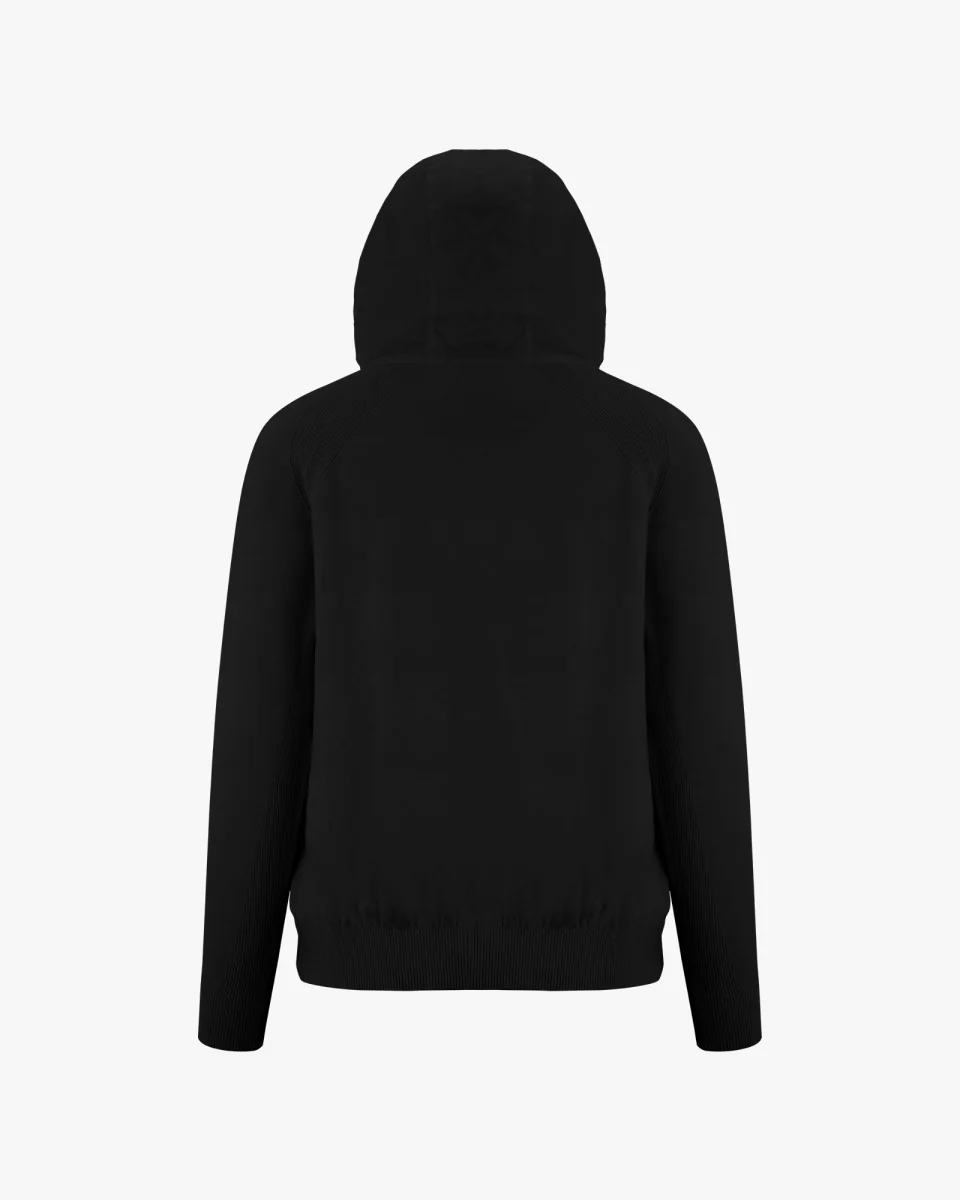 Men's Woven Hooded Knit (Black)