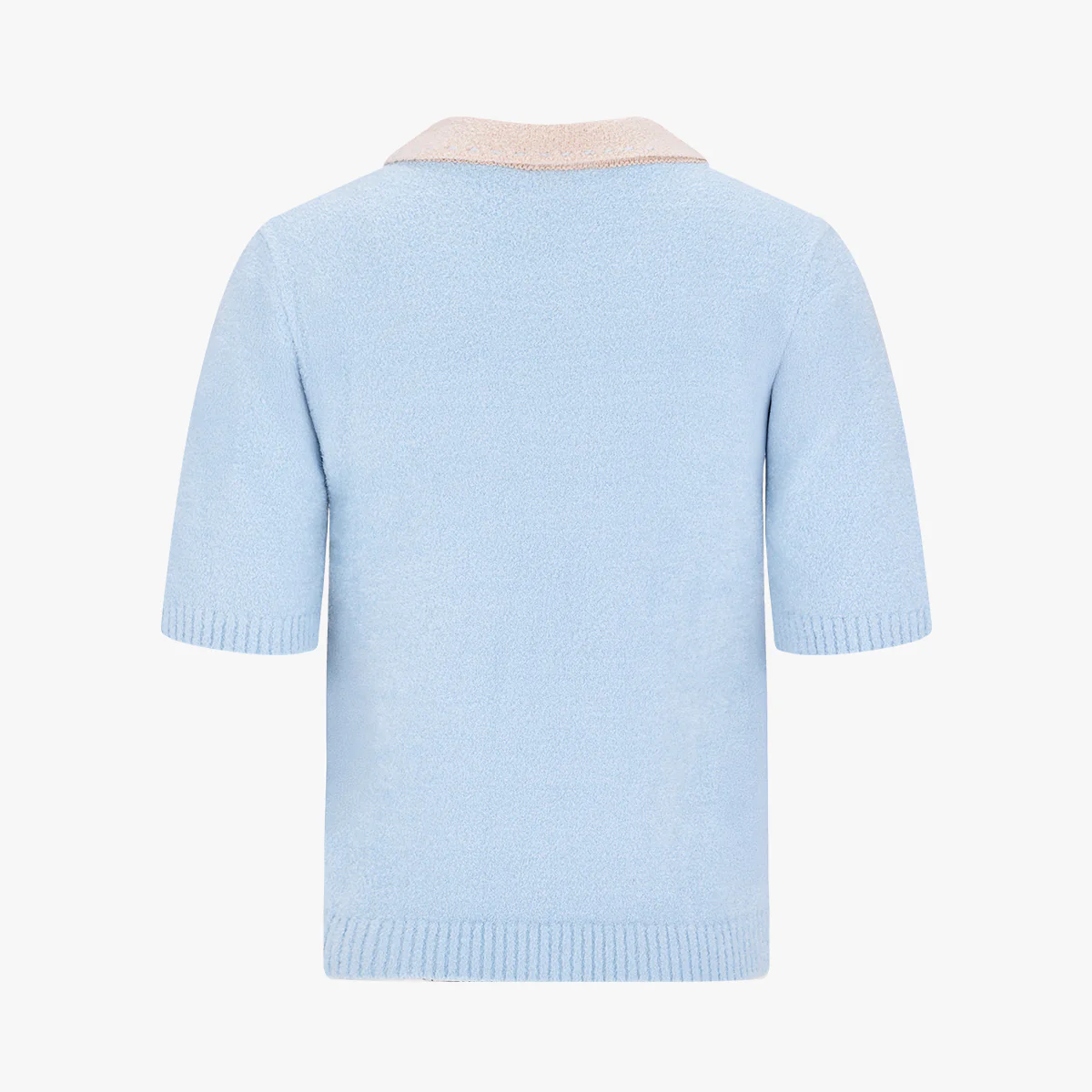 Fluffy Cropped Knit (Blue)