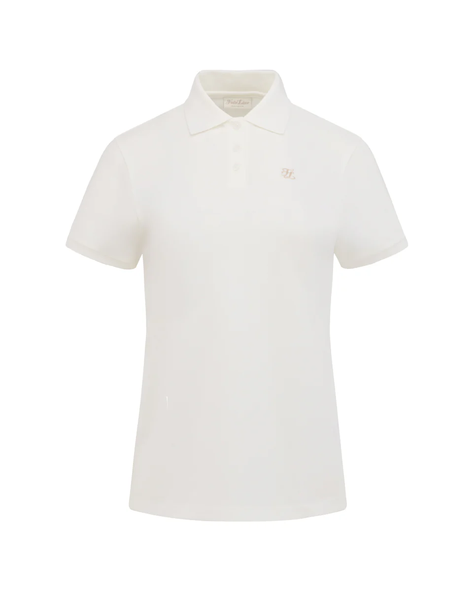 Fair Liar loose fit polo T Shirt (White)