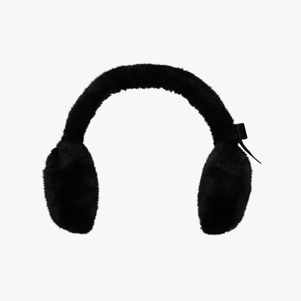 Big Ribbon Fur Earmuff (Black)
