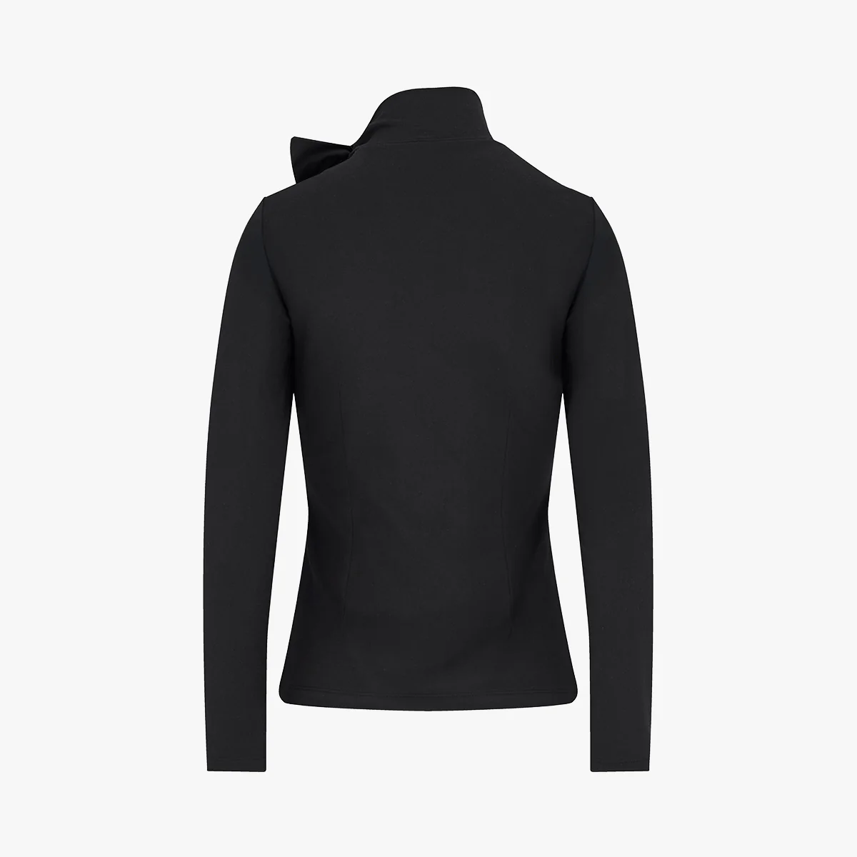 Tie Ribbon Turtle-neck Tshirt (Black)