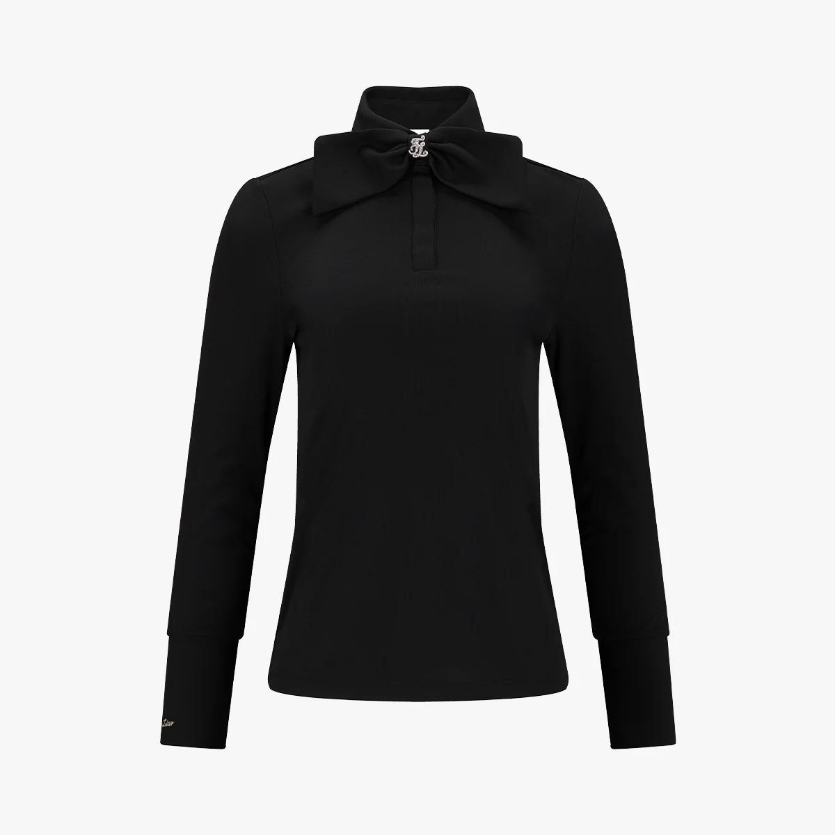 Front Ribbon Tshirt (Black)