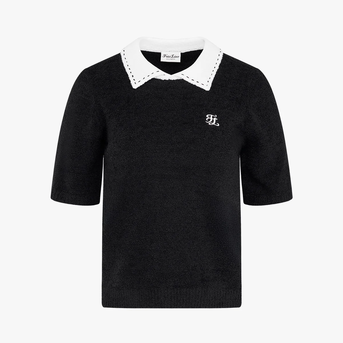 Fluffy Cropped Knit (Black)