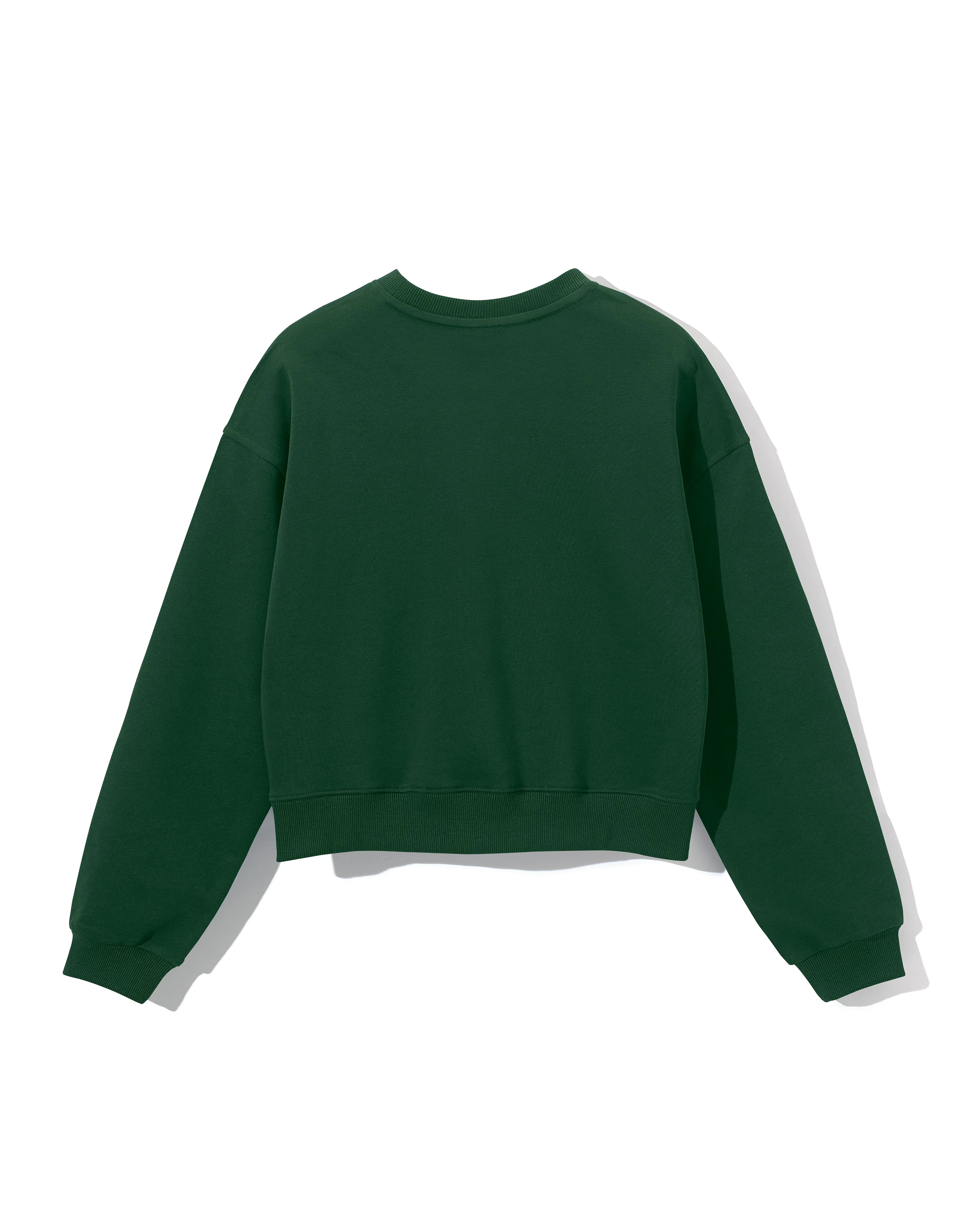 [FLC] FLC ESSENTIAL CROPPED SWEATSHRITS (Dark Green)