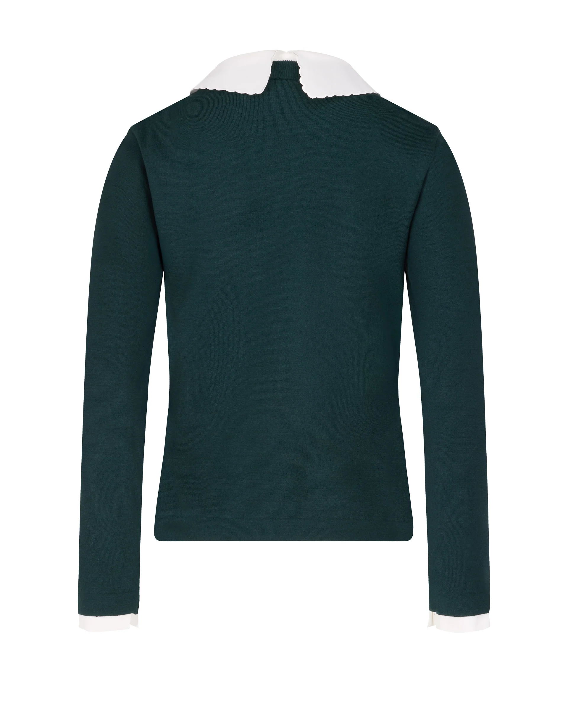 Detachable beaded lace collar knit (Green)