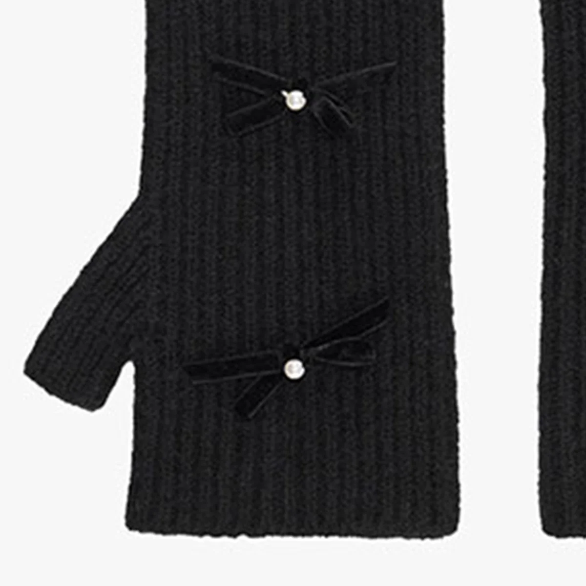 Knitted Arm Warmer (Black)