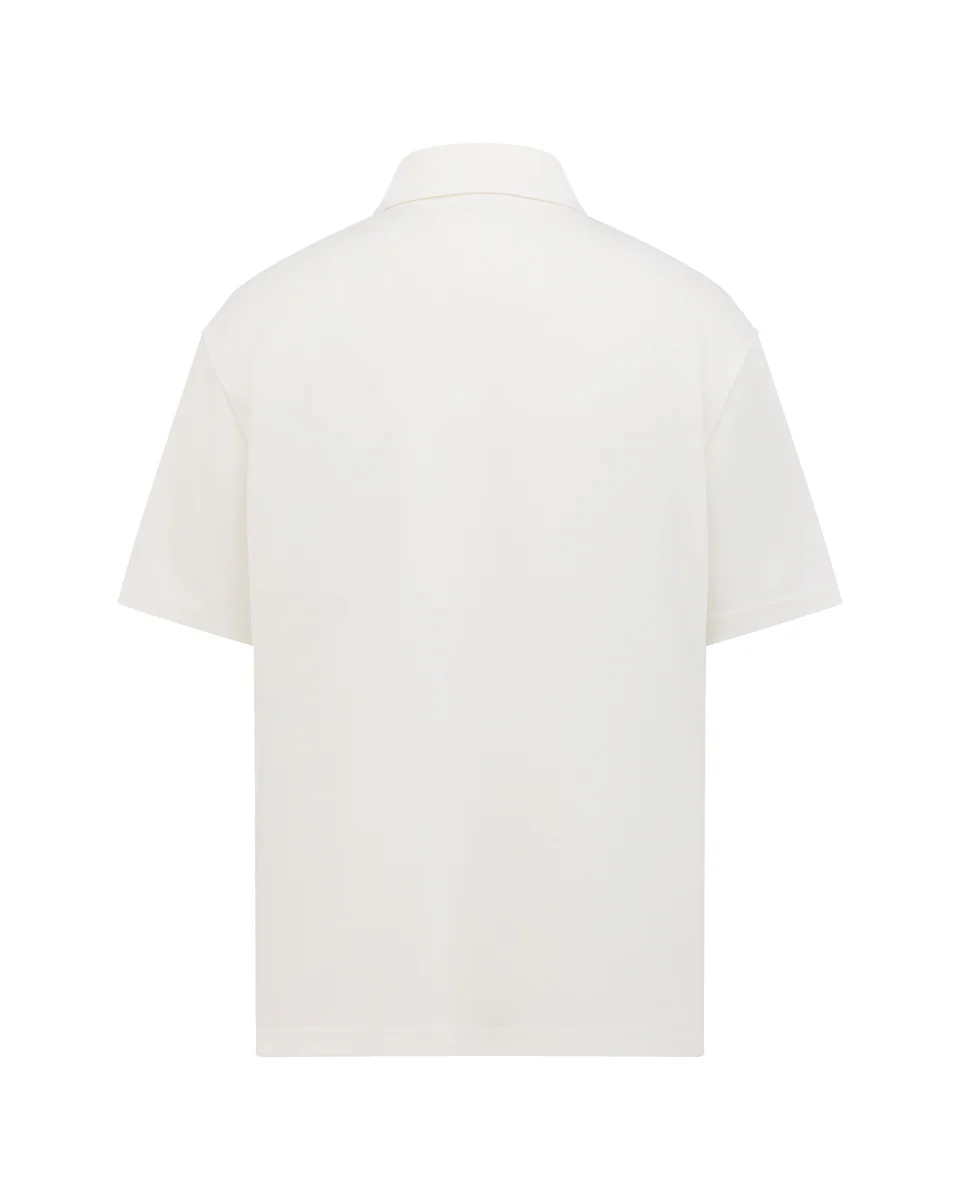Men's Loose Fit Polo T Shirt (white)