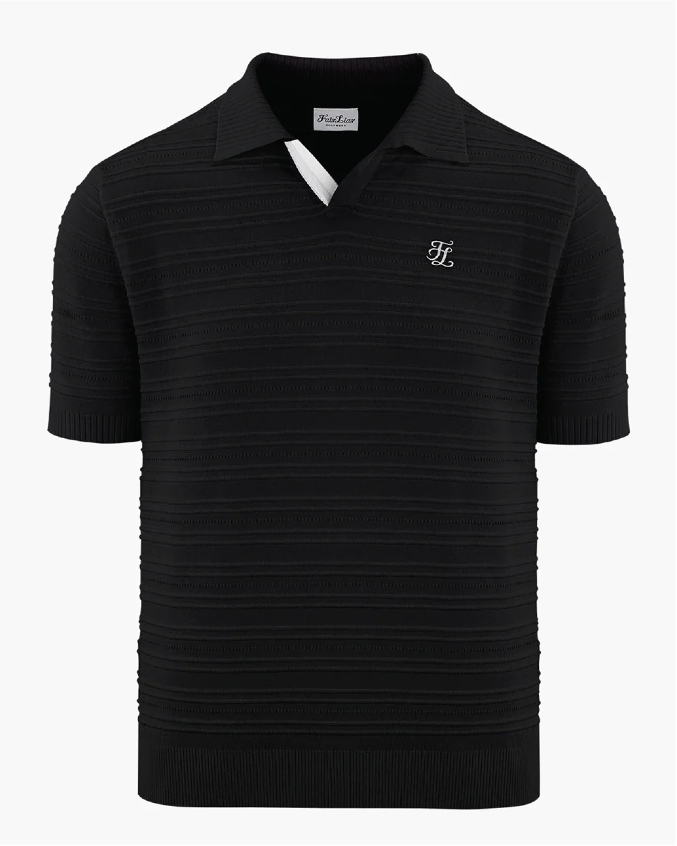 Men's Scasi Short Sleeved knit (Black)